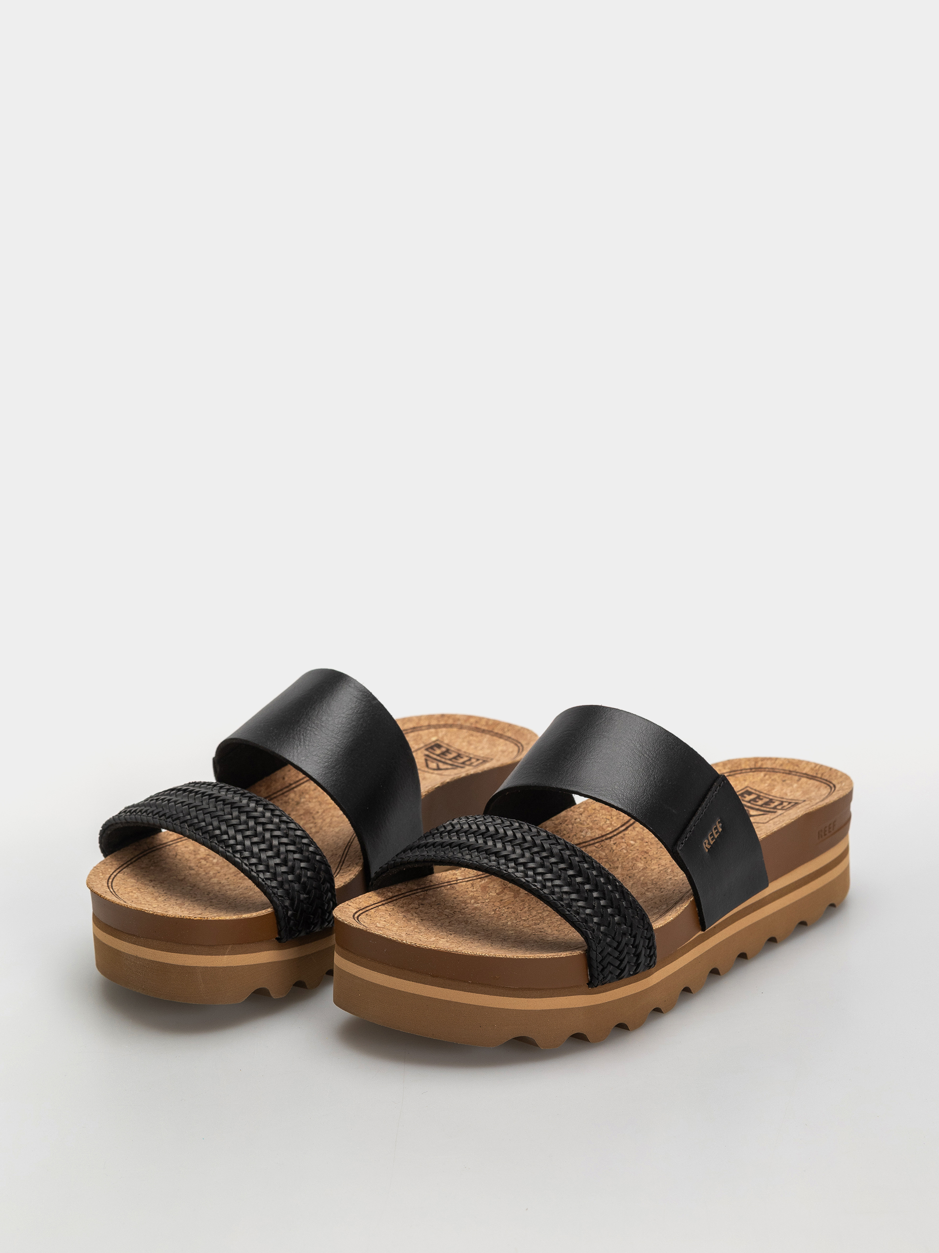 Reef Flip Flops Cushion Vista Hi Wmn (black braid)