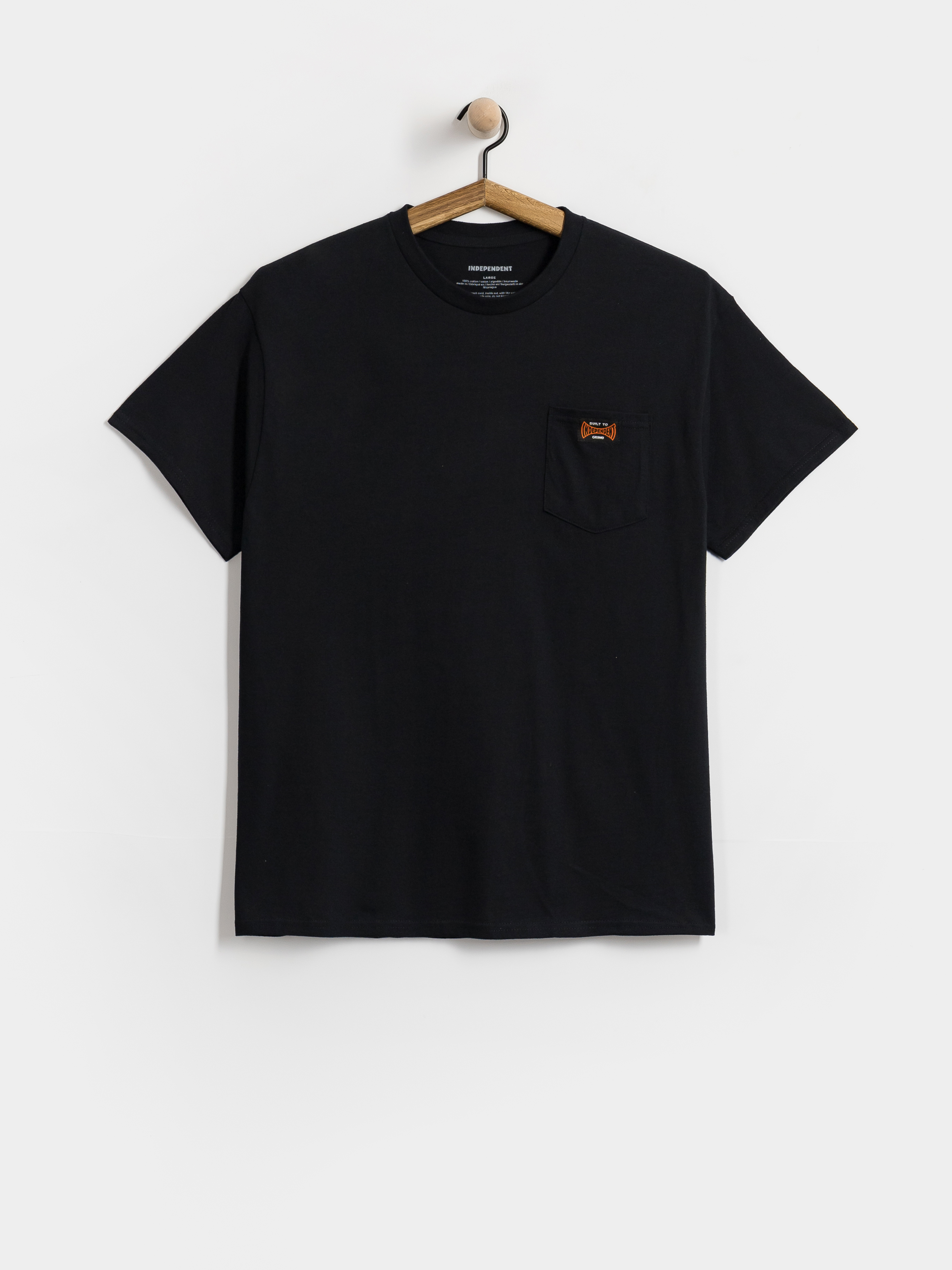 Independent T-Shirt Built To Grind Pocket (black)