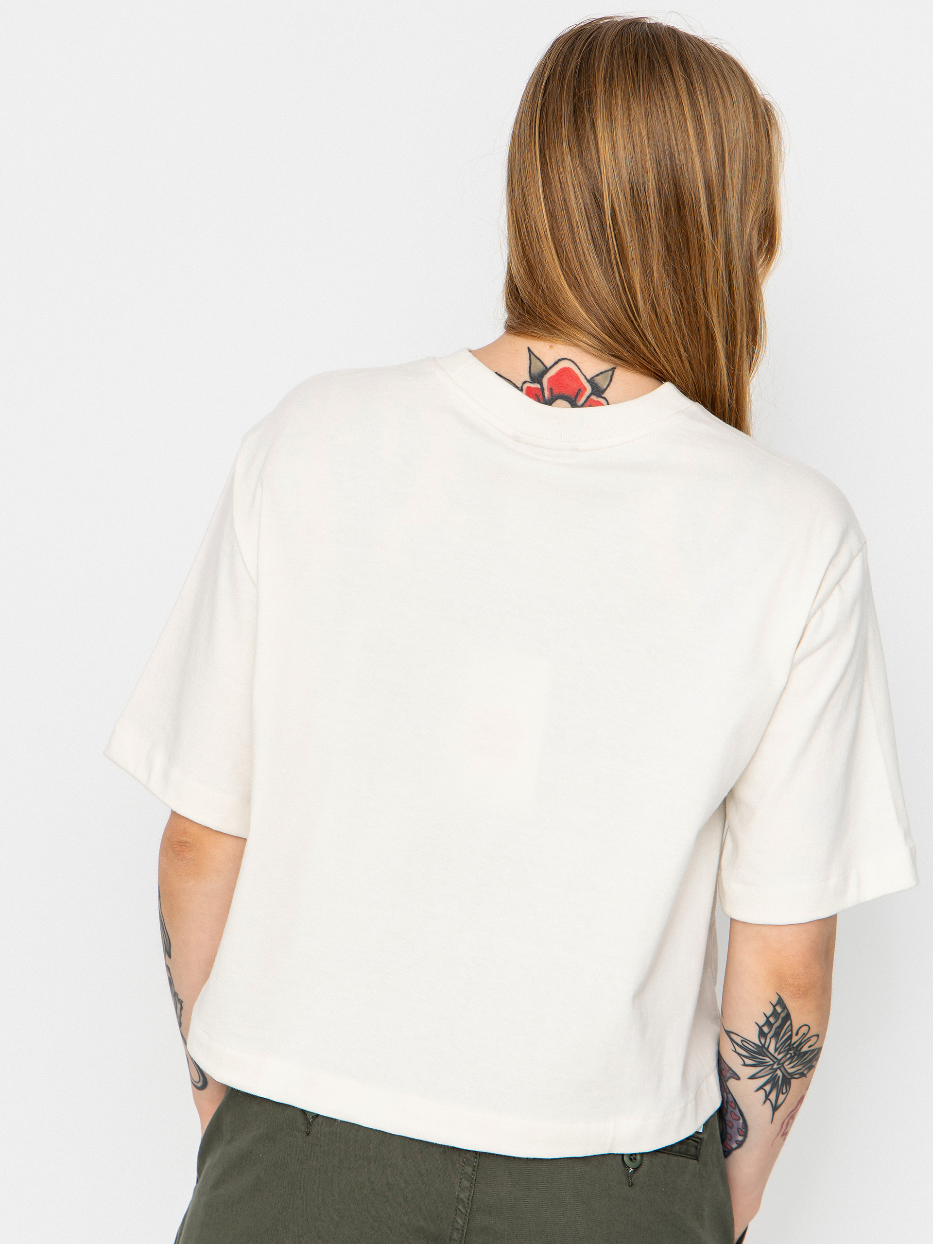 The North Face T-Shirt Tnf Red Box Boxy Wmn (white dune)