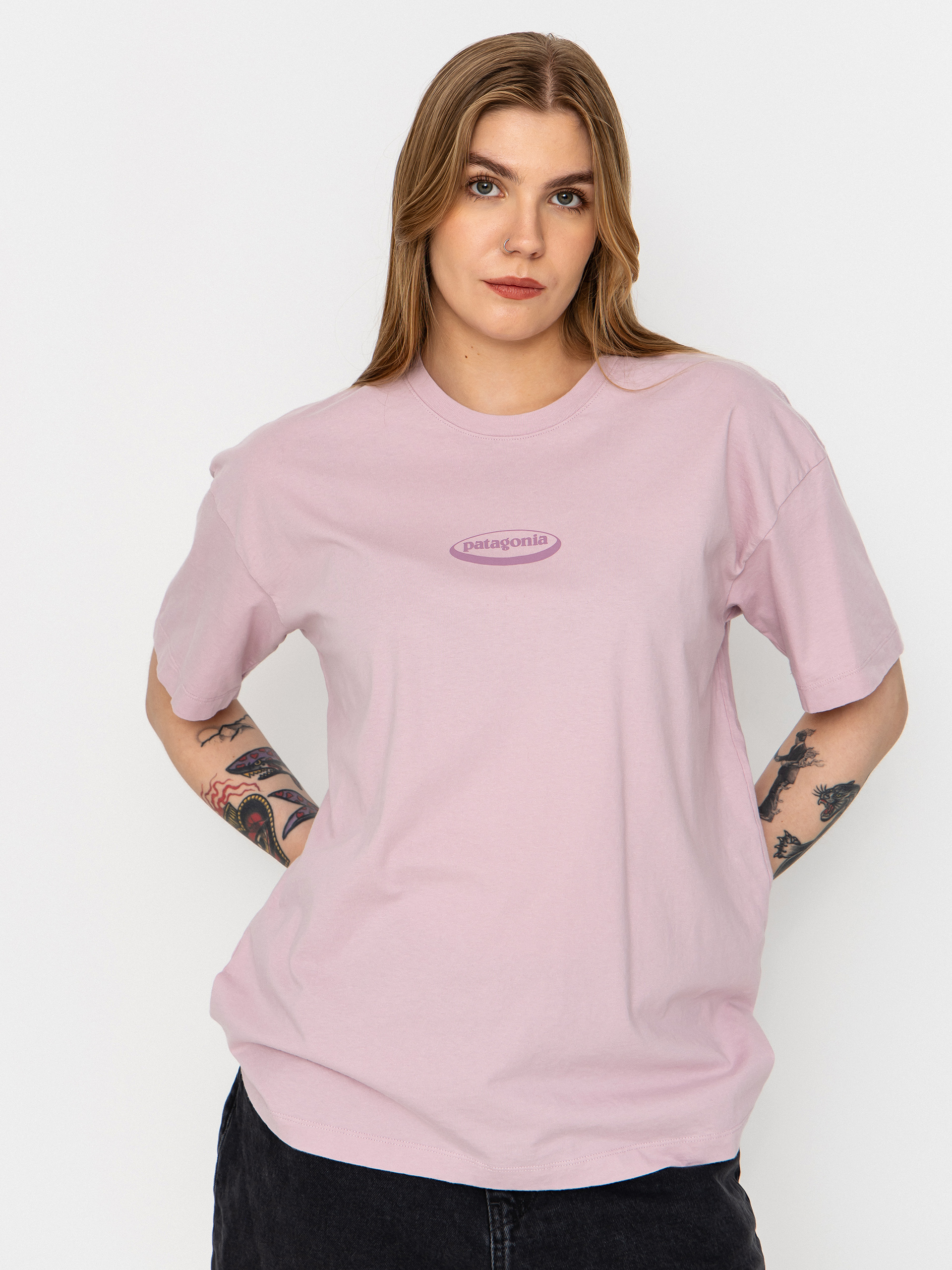 Patagonia T-Shirt 95 Oval Logo Oversized Wmn (quiet violet)