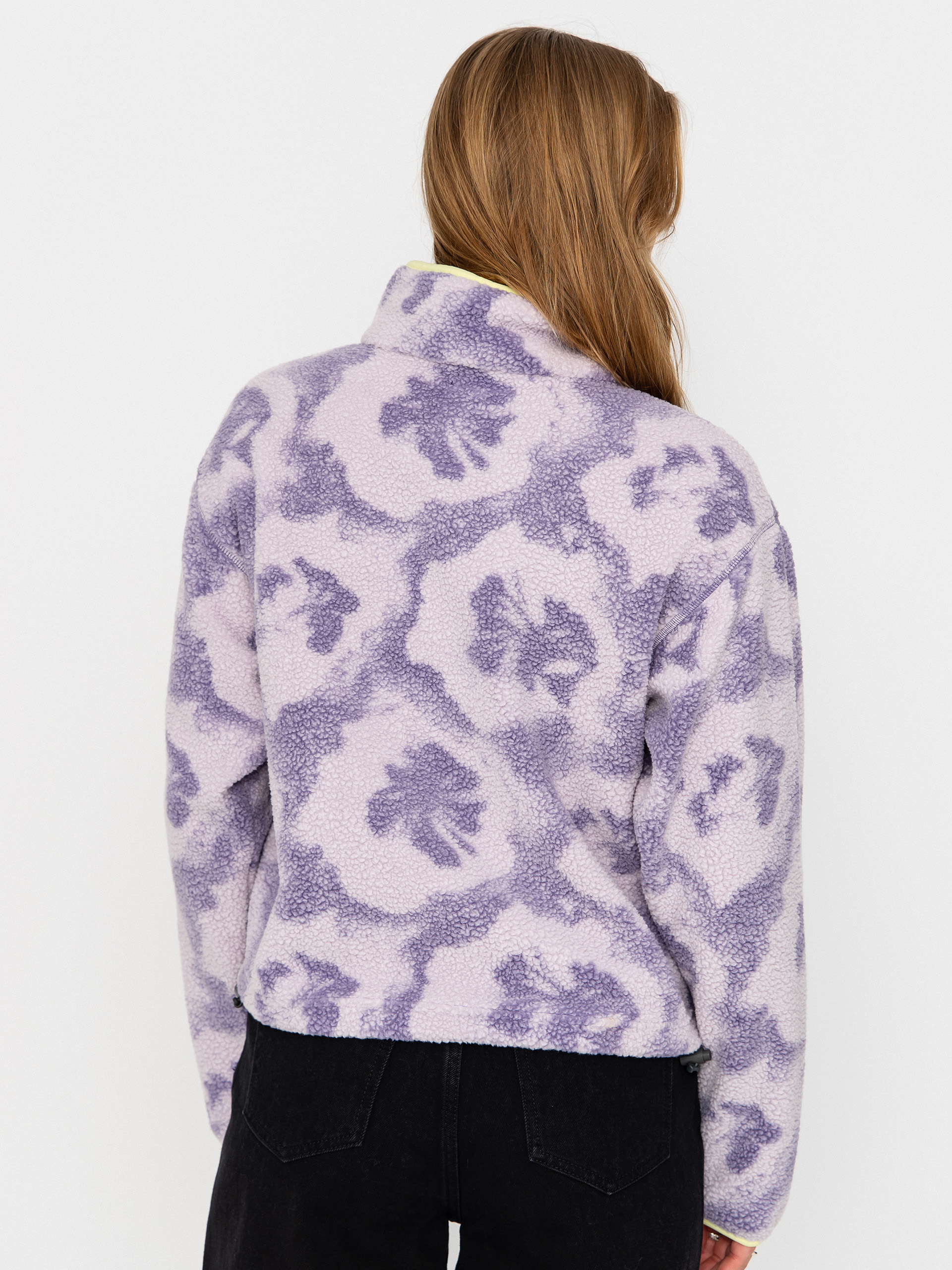 Columbia Helvetia II Printed Cropped Half Snap Wmn Fleece - violet