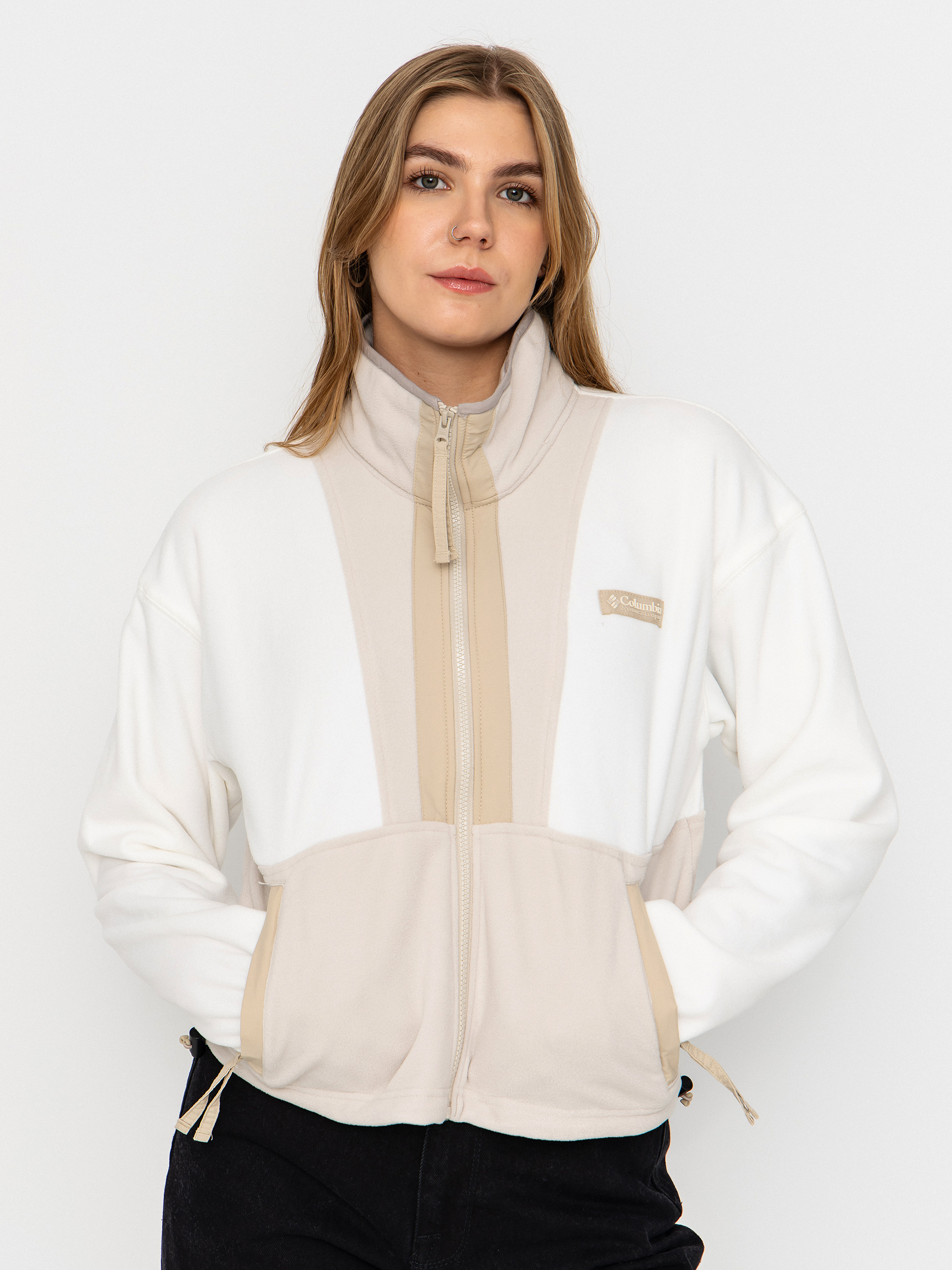 Columbia Backbowl II Full Zip Wmn Fleece Jacke (sea salt/dark stone/ancient fossil)