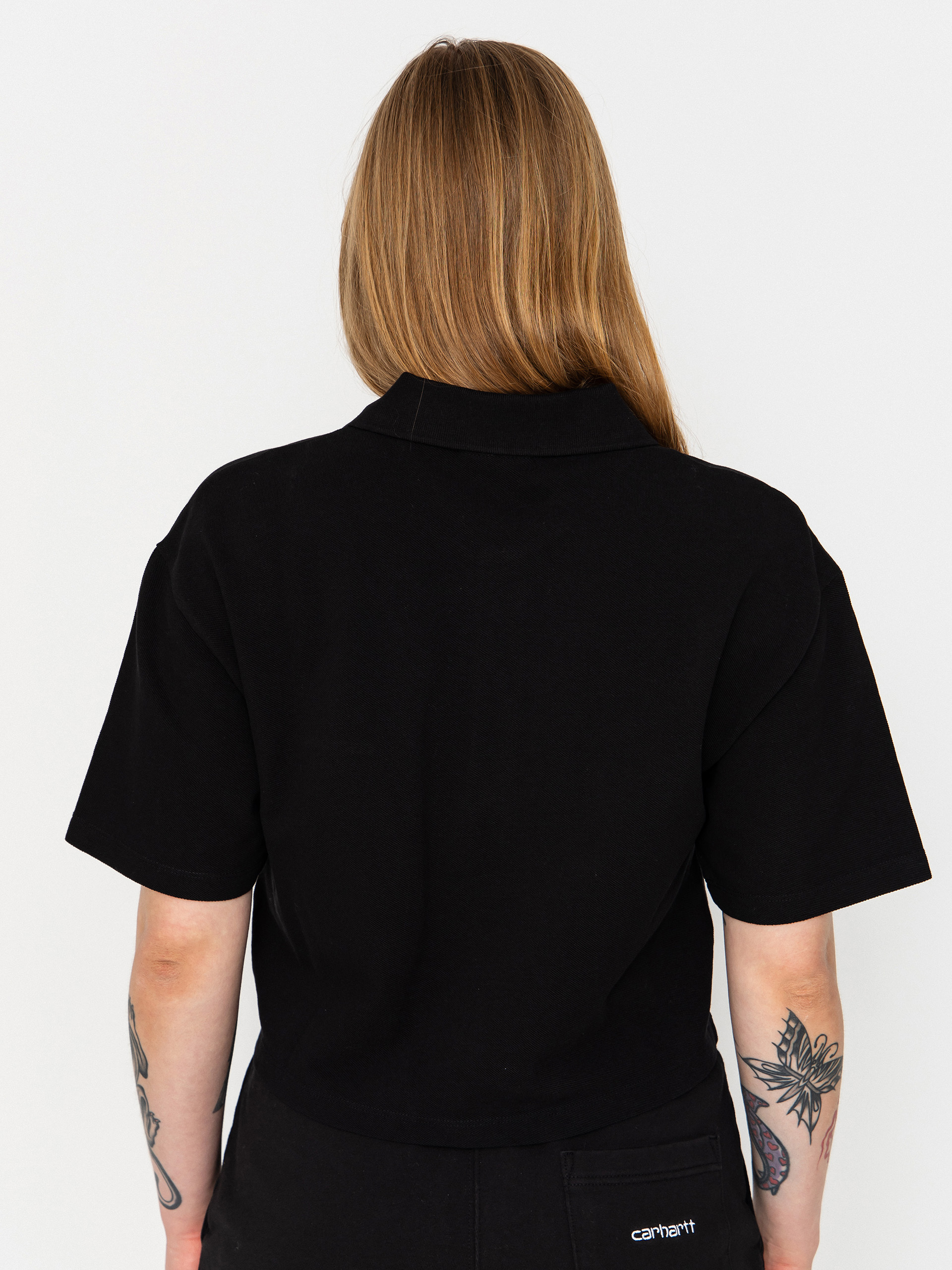 Carhartt WIP T-Shirt Script Polo Wmn (black/white)