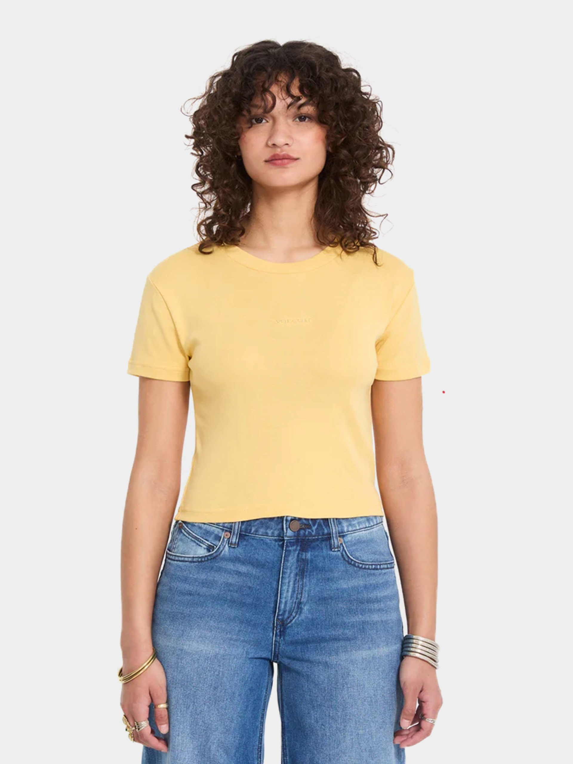 Volcom T-Shirt Volcomstone Tight Crop Wmn (sunburst)