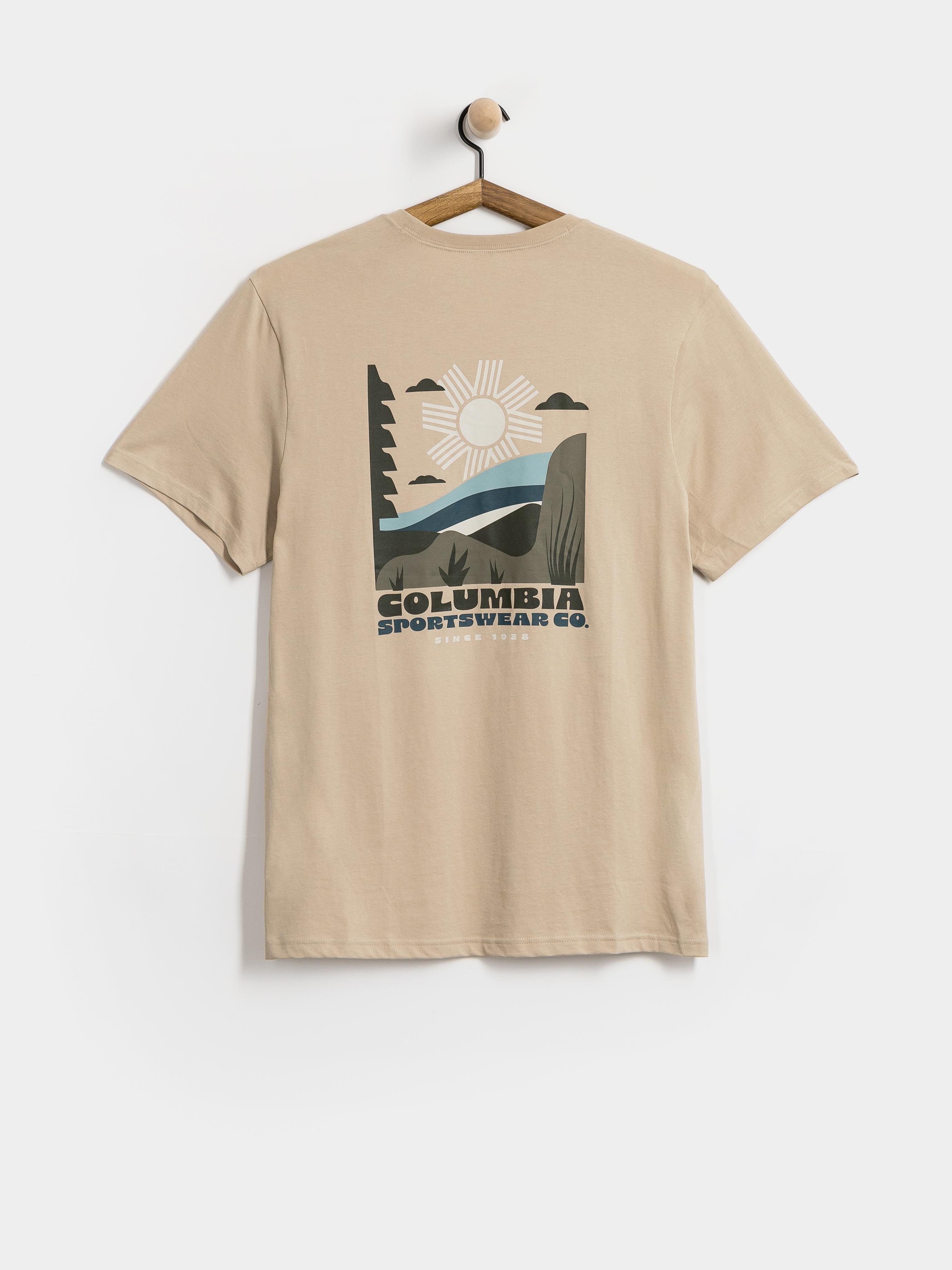 Columbia CSC Outdoor Back Graphic T-Shirt (ancient fossil/shining sandscap)