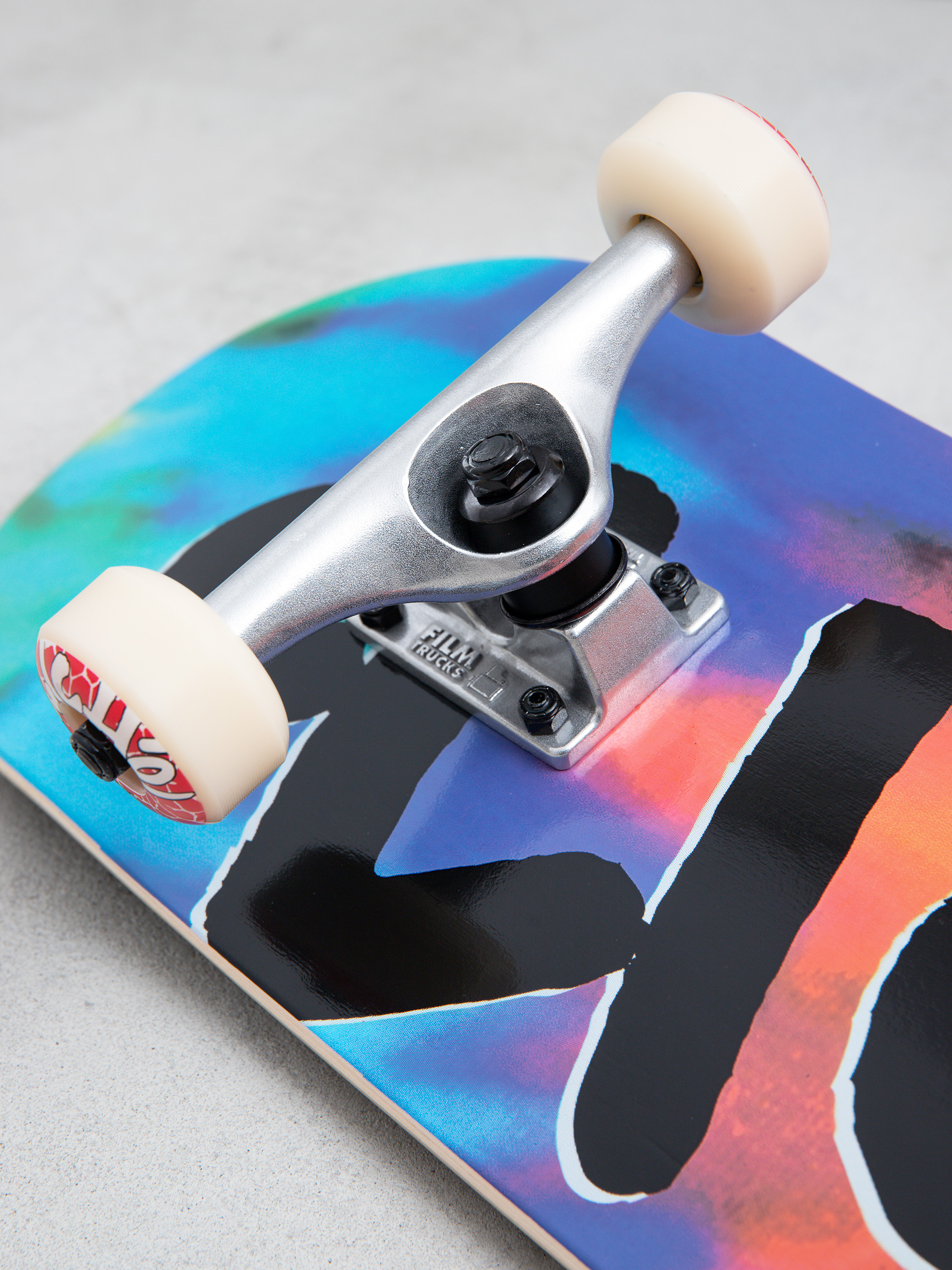 Cliche Handwritten Invert Skateboard (tie dye)