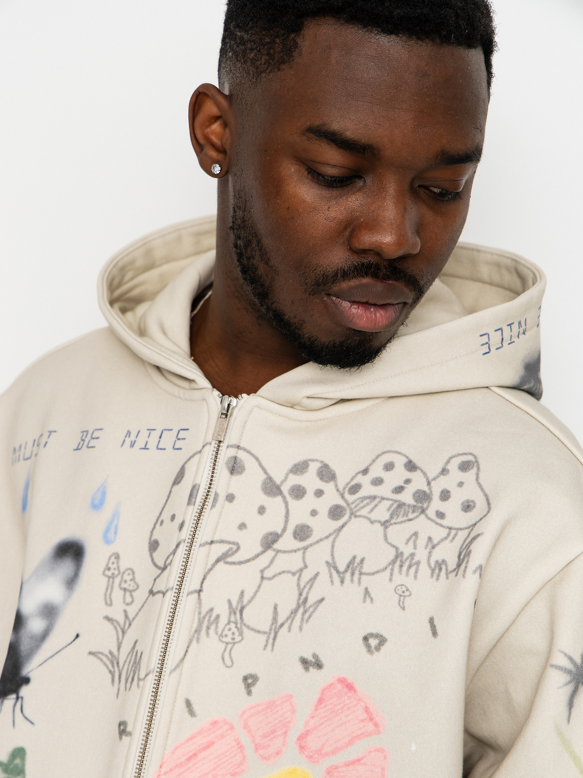 RipNDip Goosebumps ZHD Hoodie - white (bone)