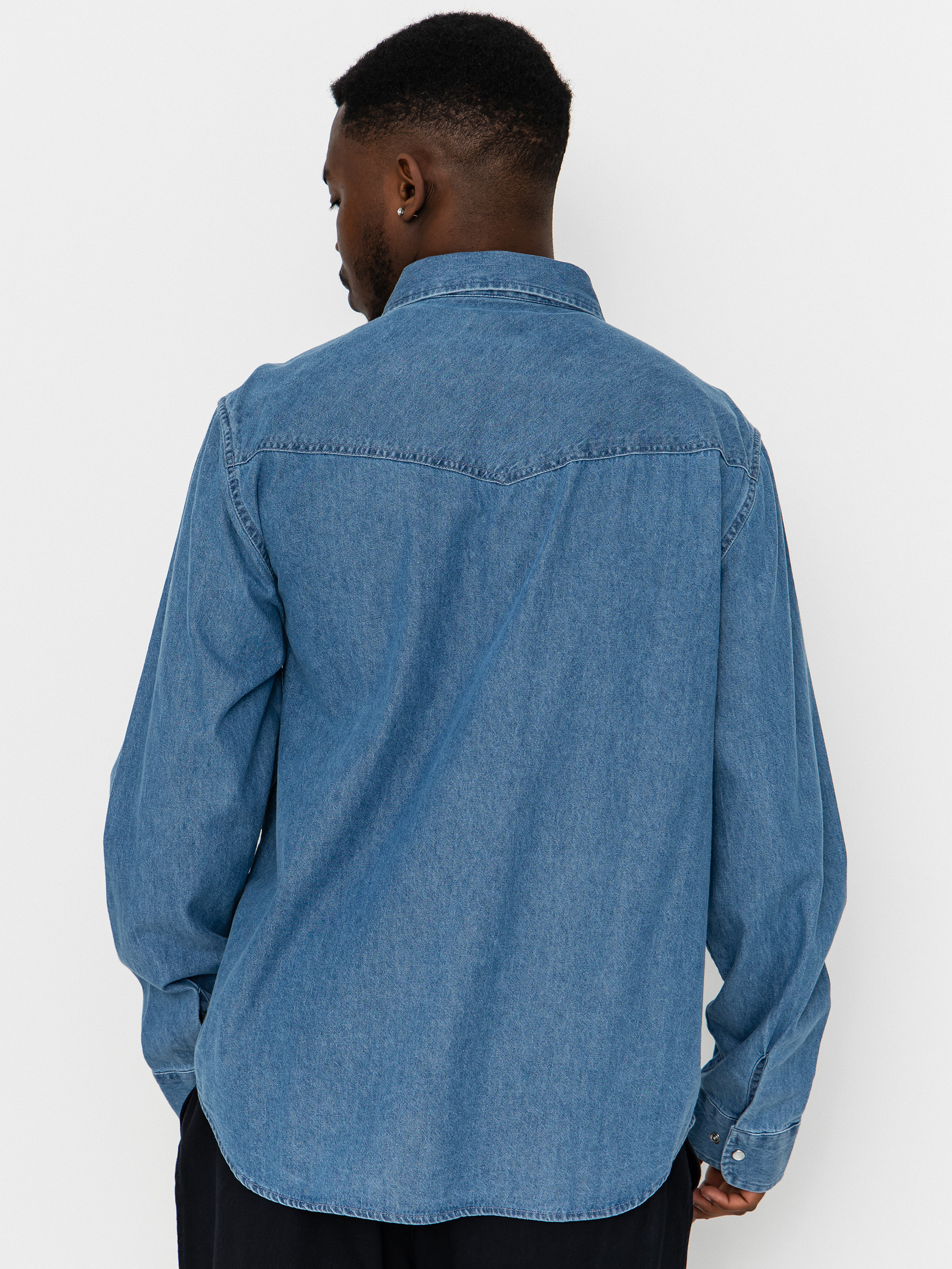 Brixton Waylon Lw Overshirt Hemd (med wash chambrey)