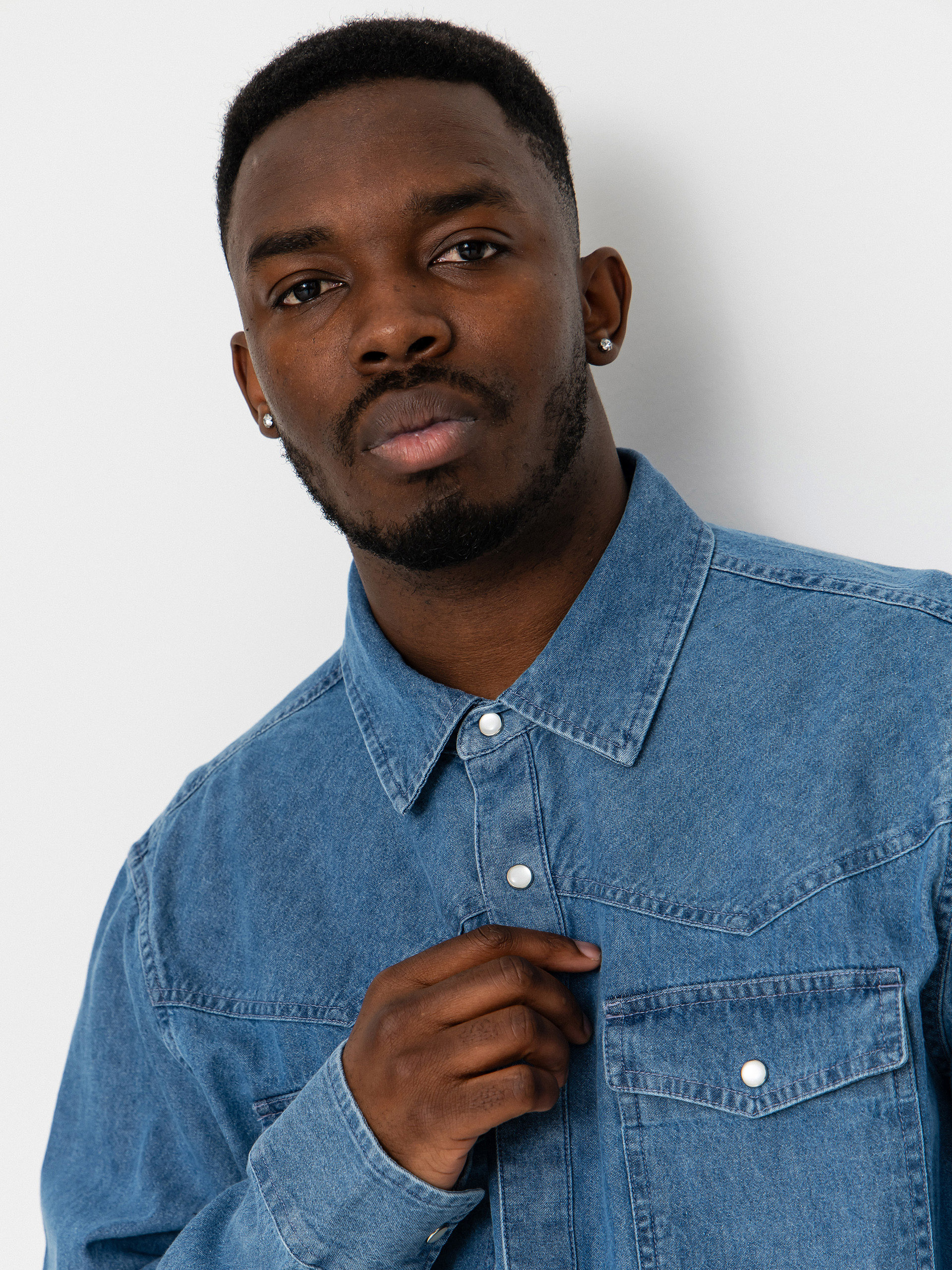 Brixton Waylon Lw Overshirt Hemd (med wash chambrey)