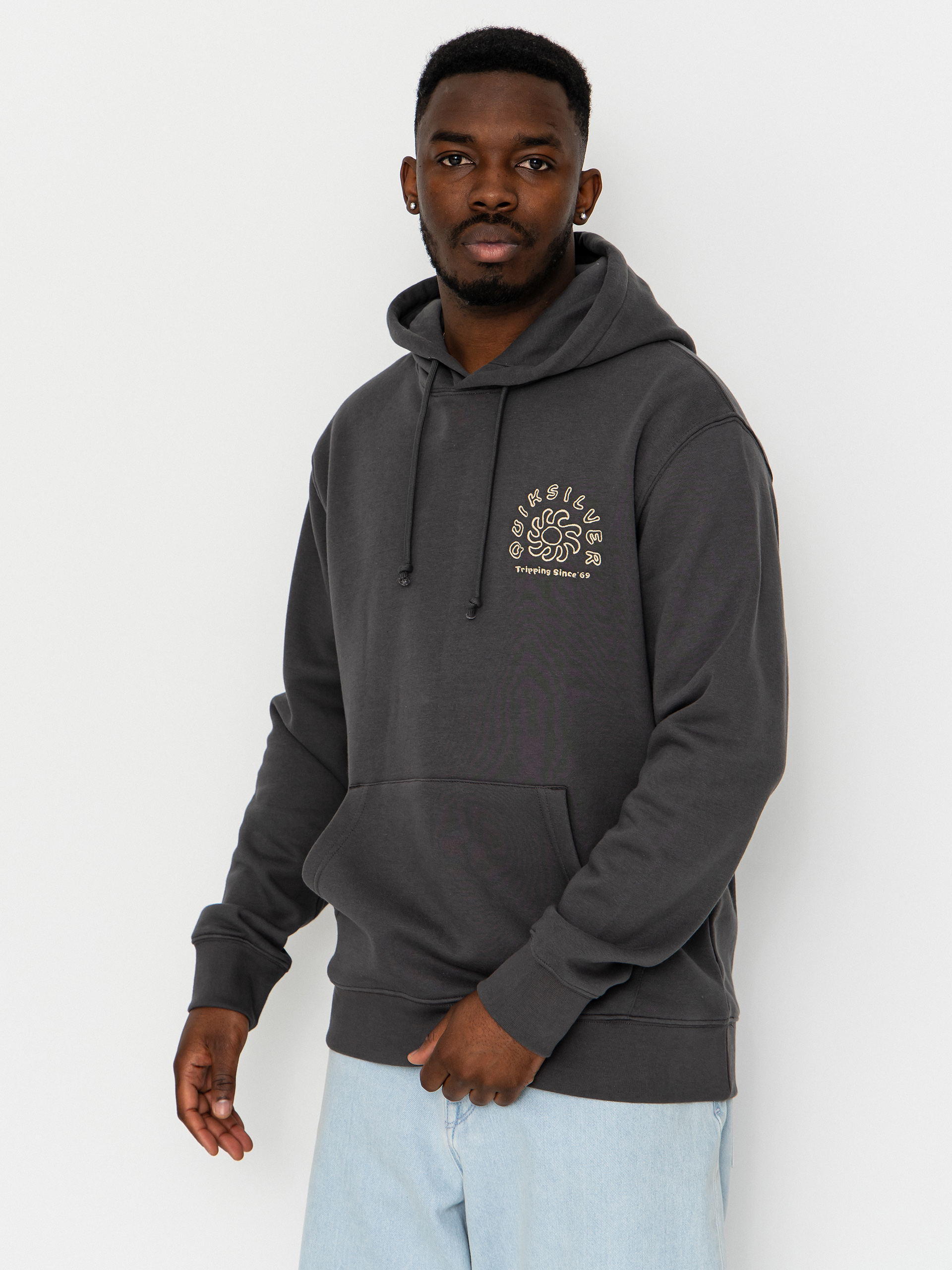 Quiksilver Salt Water Graphic HD Hoodie - grey (iron gate)