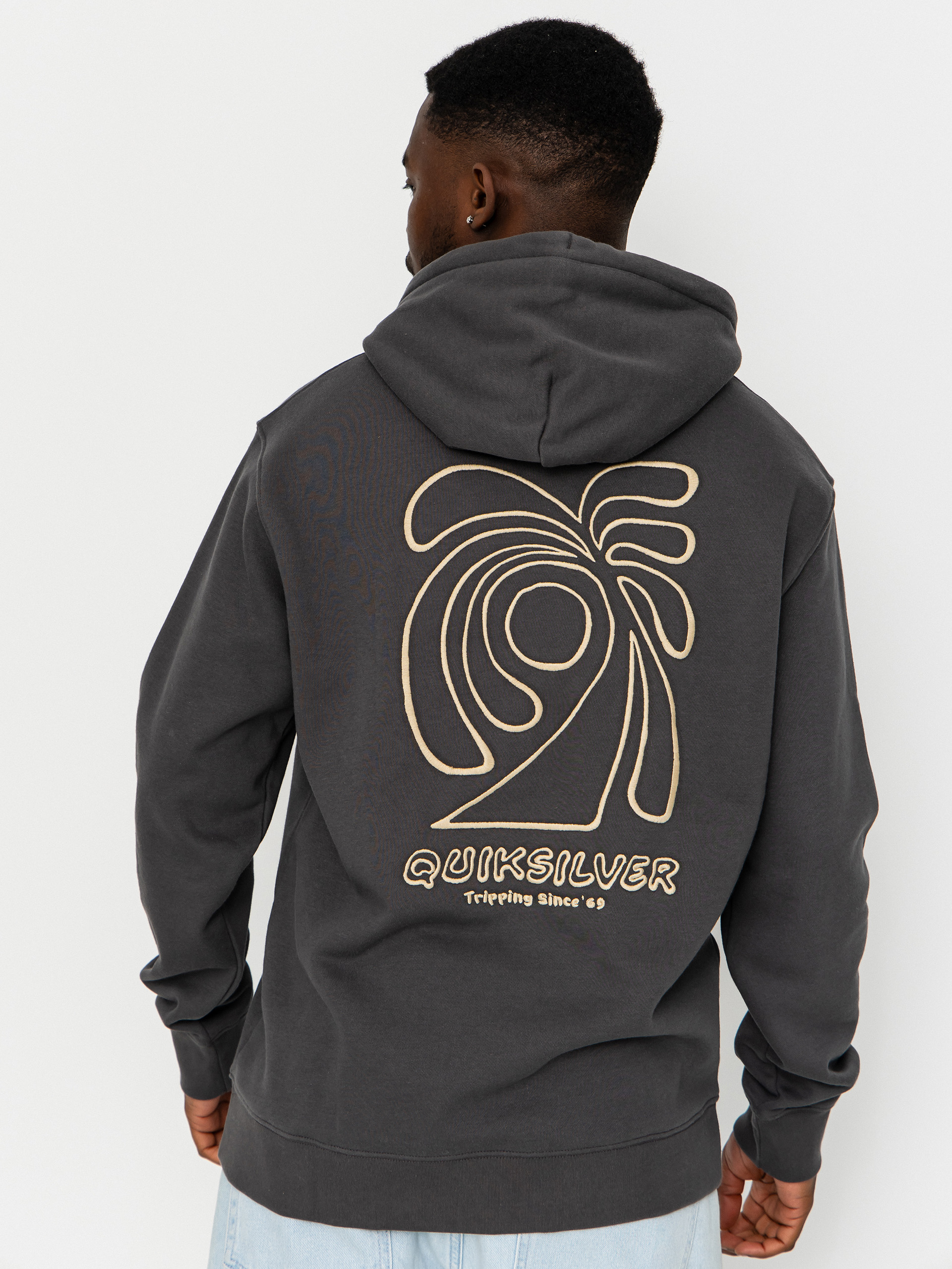 Quiksilver Salt Water Graphic HD Hoodie - grey (iron gate)