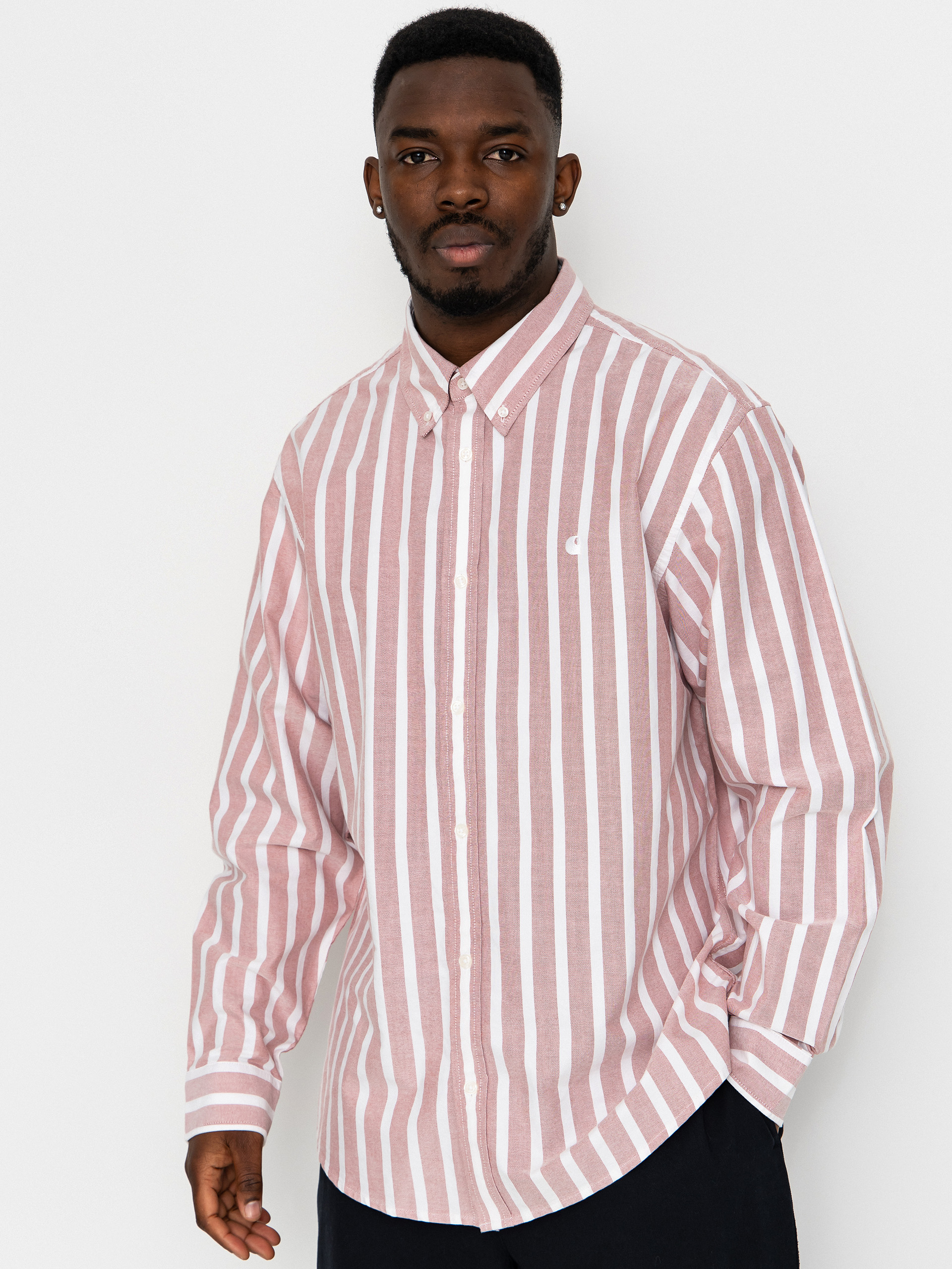 Carhartt WIP Shirt Deven (deven stripe/oxide red/white)