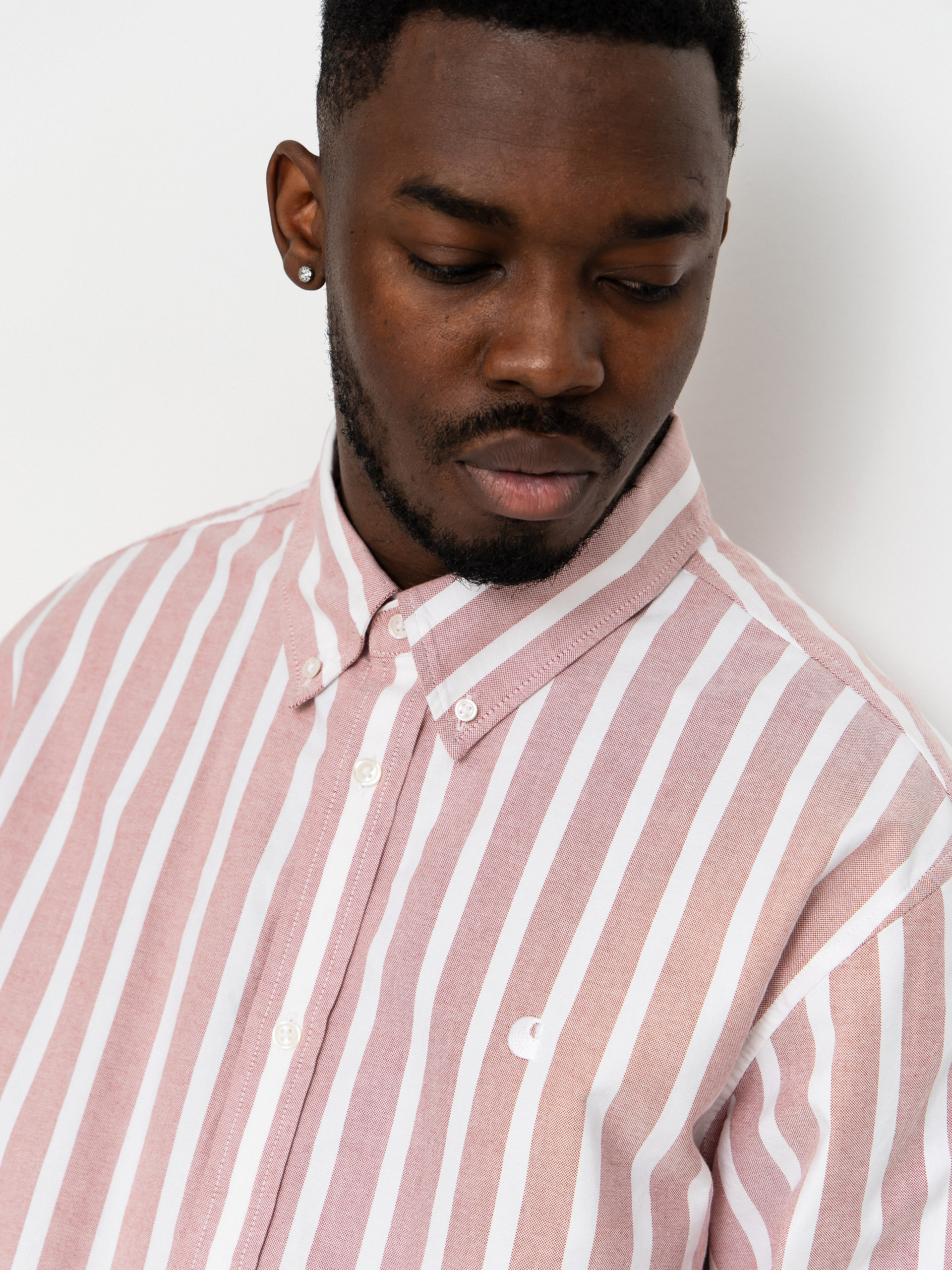 Carhartt WIP Hemd Deven (deven stripe/oxide red/white)