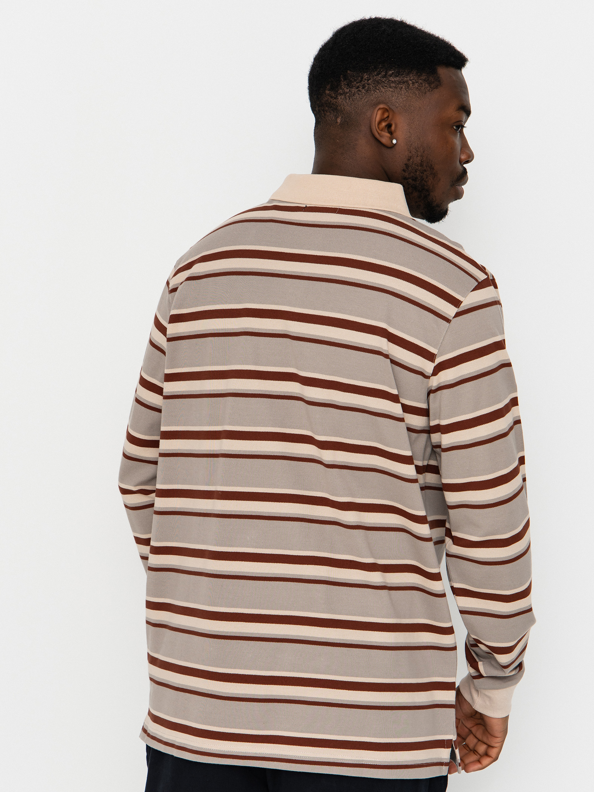 Santa Cruz Cera Polo Longsleeve (stone grey/coffee)