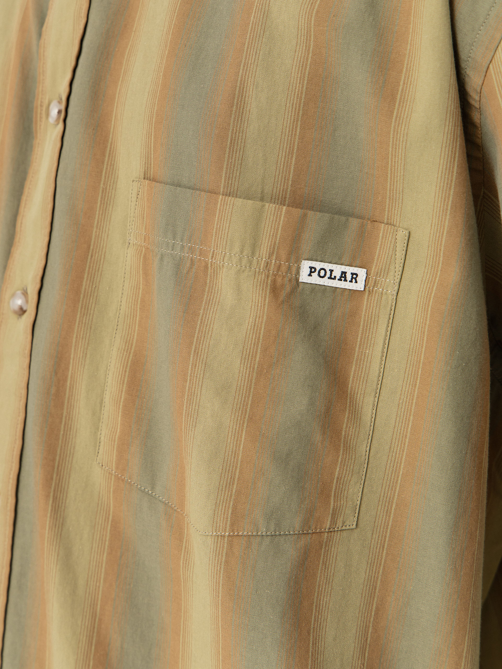 Polar Skate Ben Shirt (green stripe)