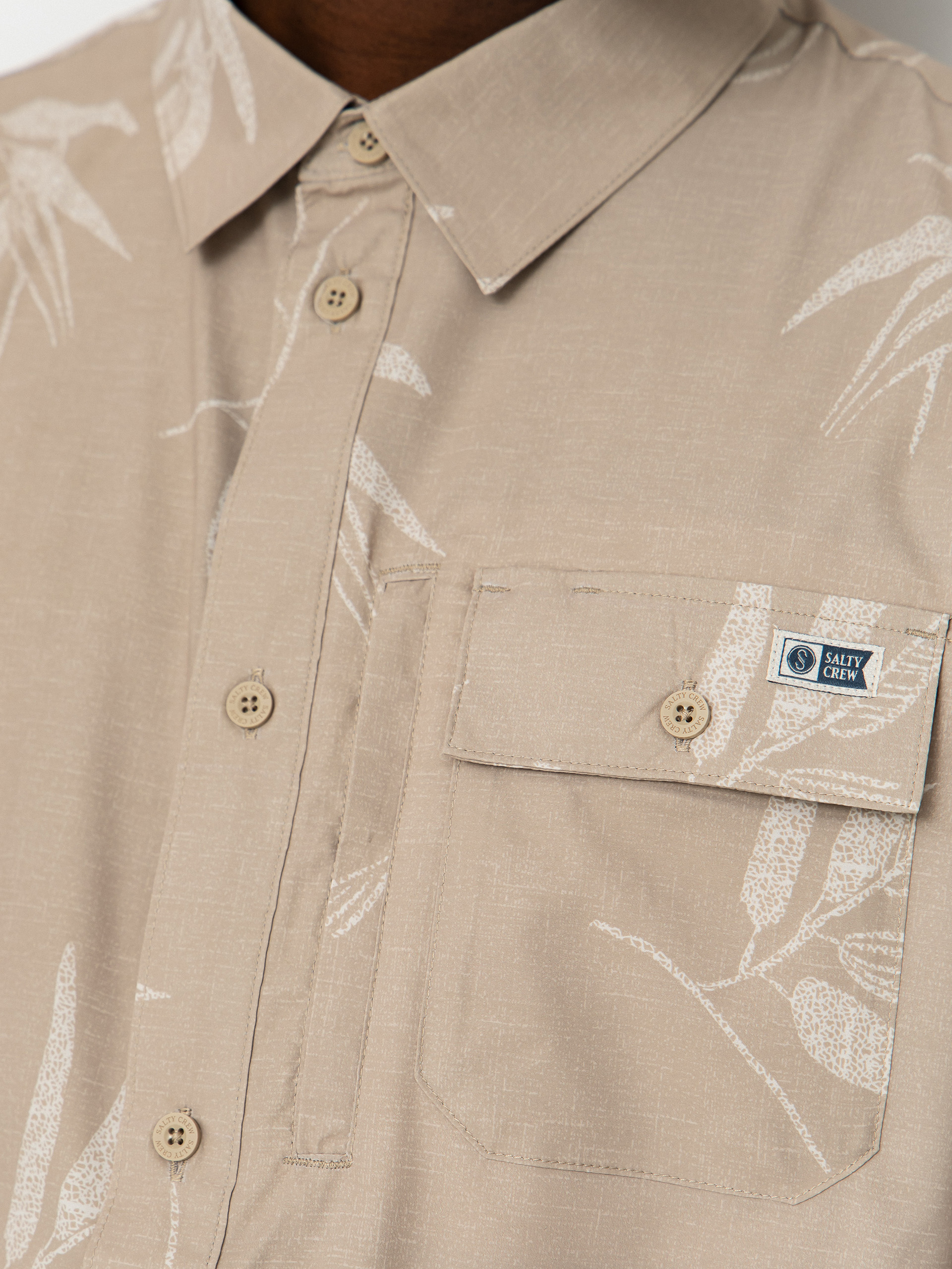 Salty Crew Hemd Flagship Uv Button Up (dark khaki)