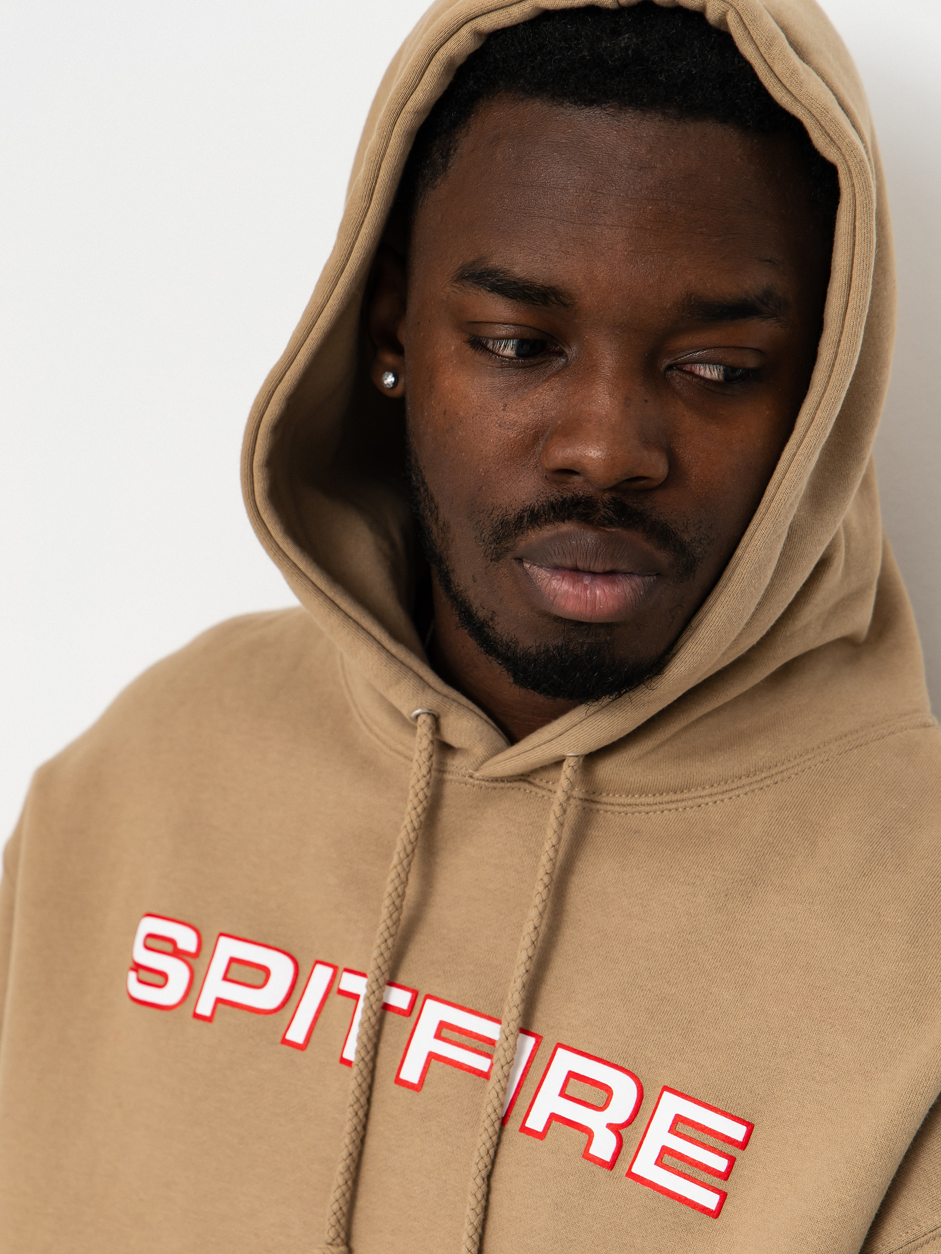 Spitfire Hoodie Classic 87 Bighead Fill Sleeve HD (sandstone w/red white black prints)