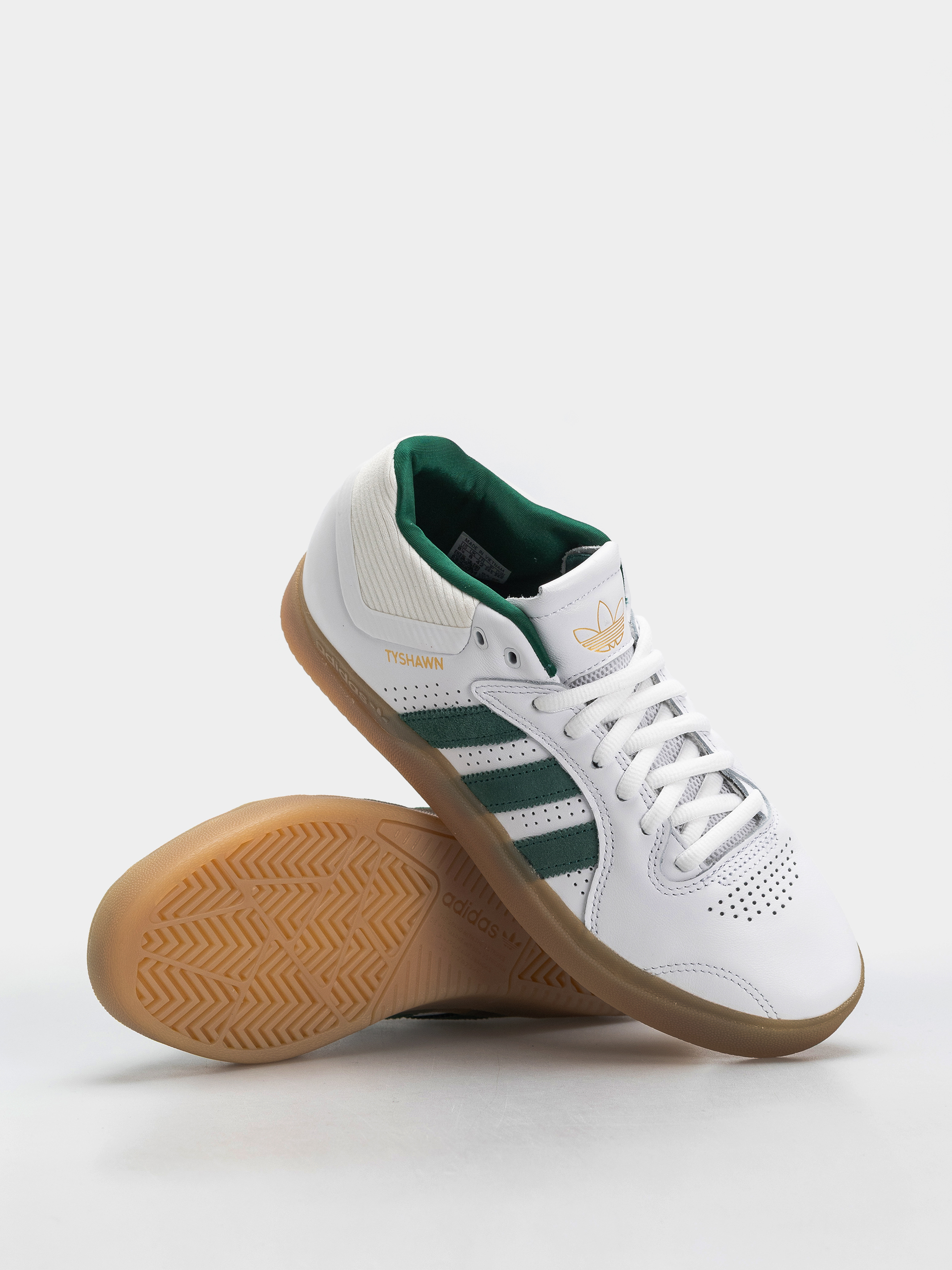 adidas Tyshawn Shoes (ftwwht/cgreen/gum4)