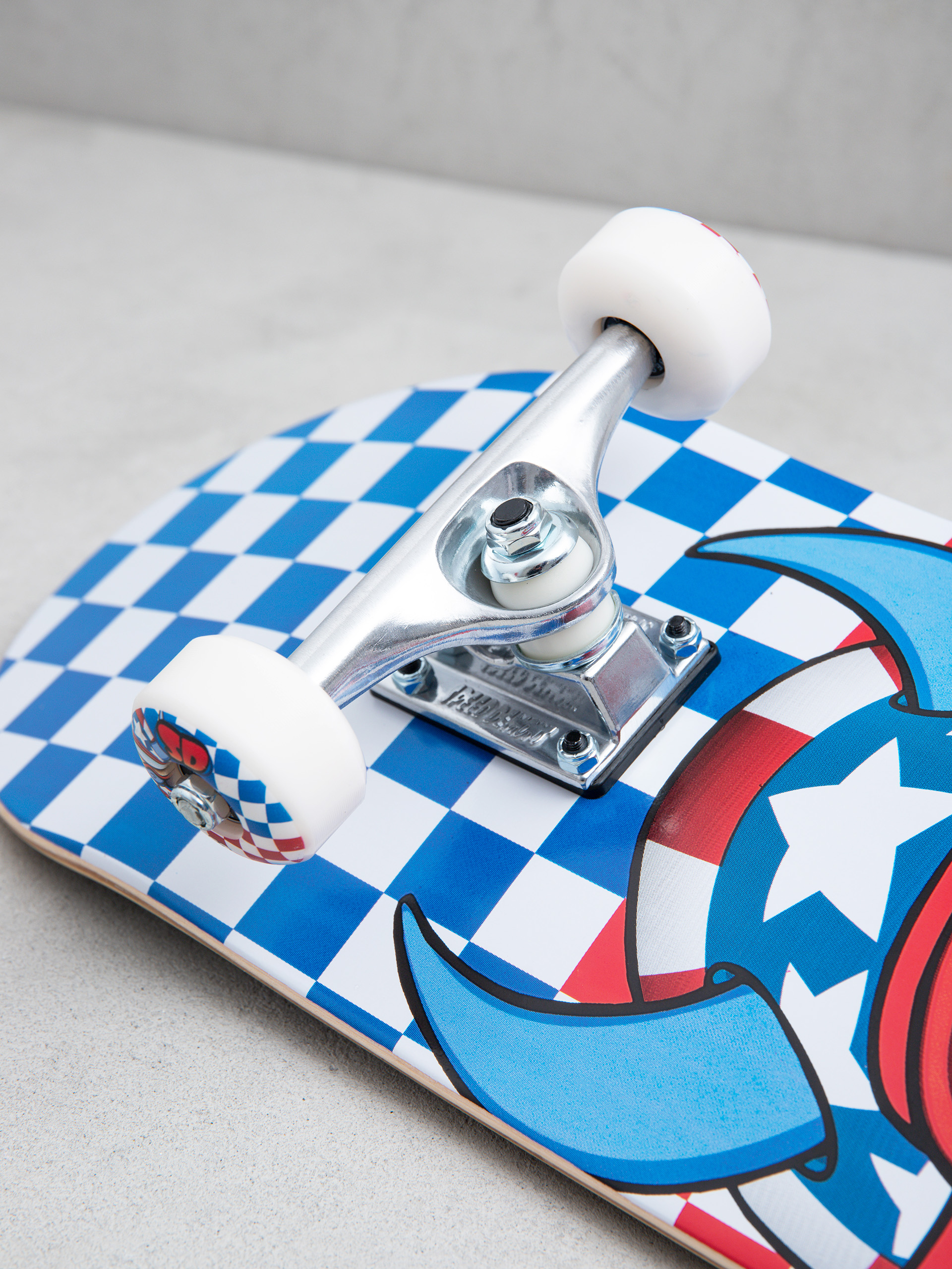 Speed Demons Skateboard Stars (red/wht/blue checks)