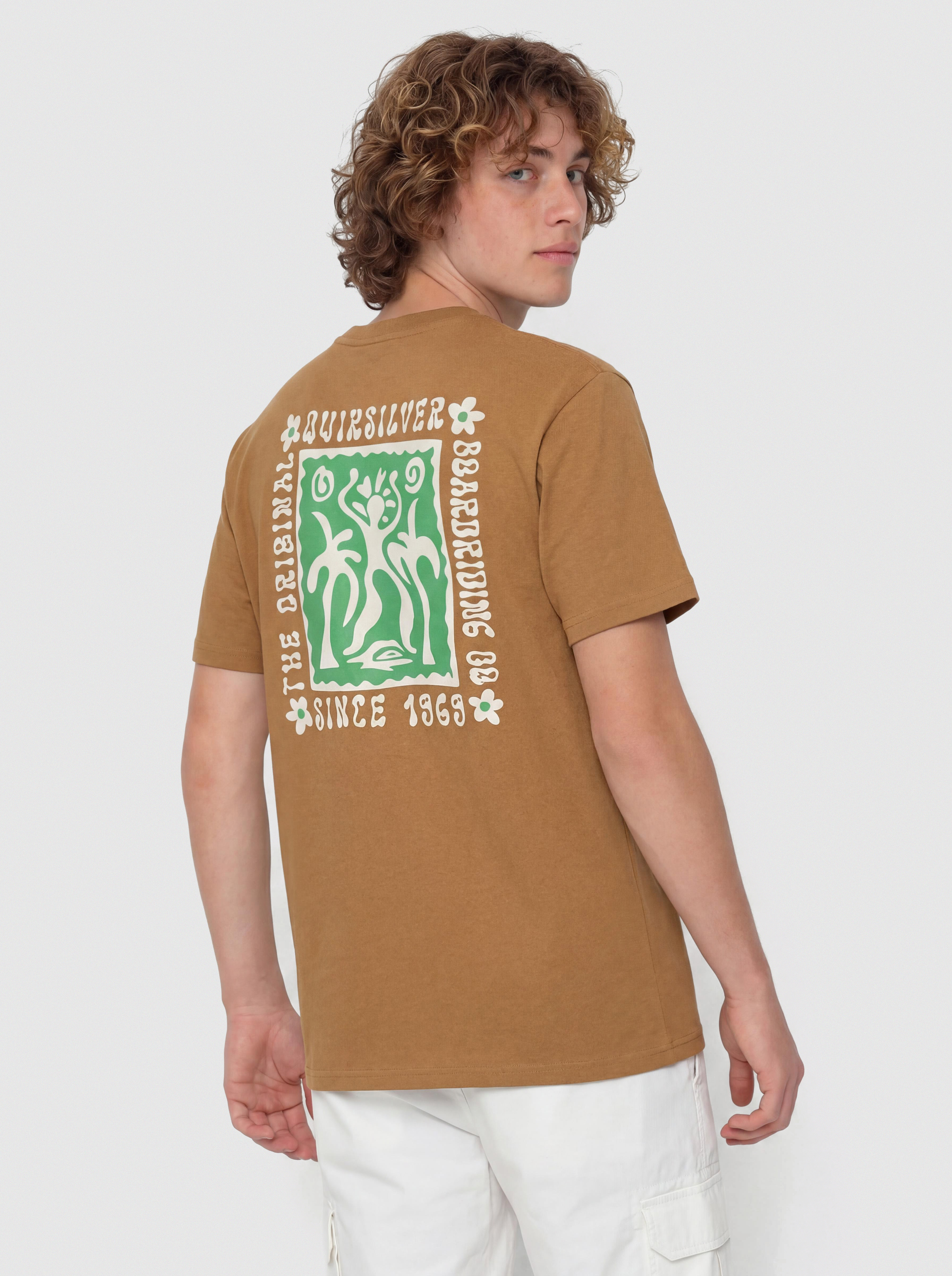Quiksilver Serenity Splash T-Shirt (tobacco brown)