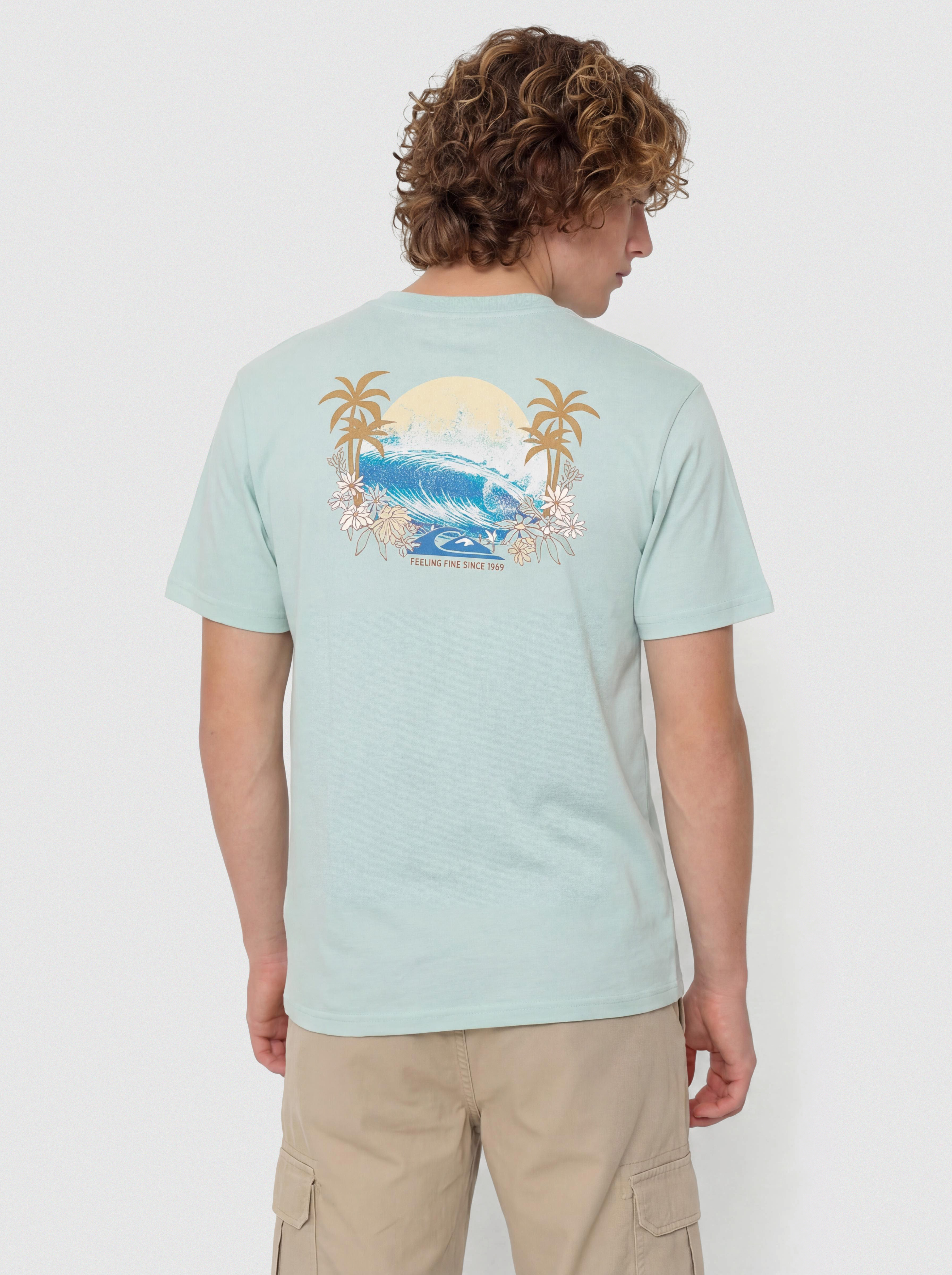 Quiksilver Ev Barrel Paradise T-Shirt (blue haze)