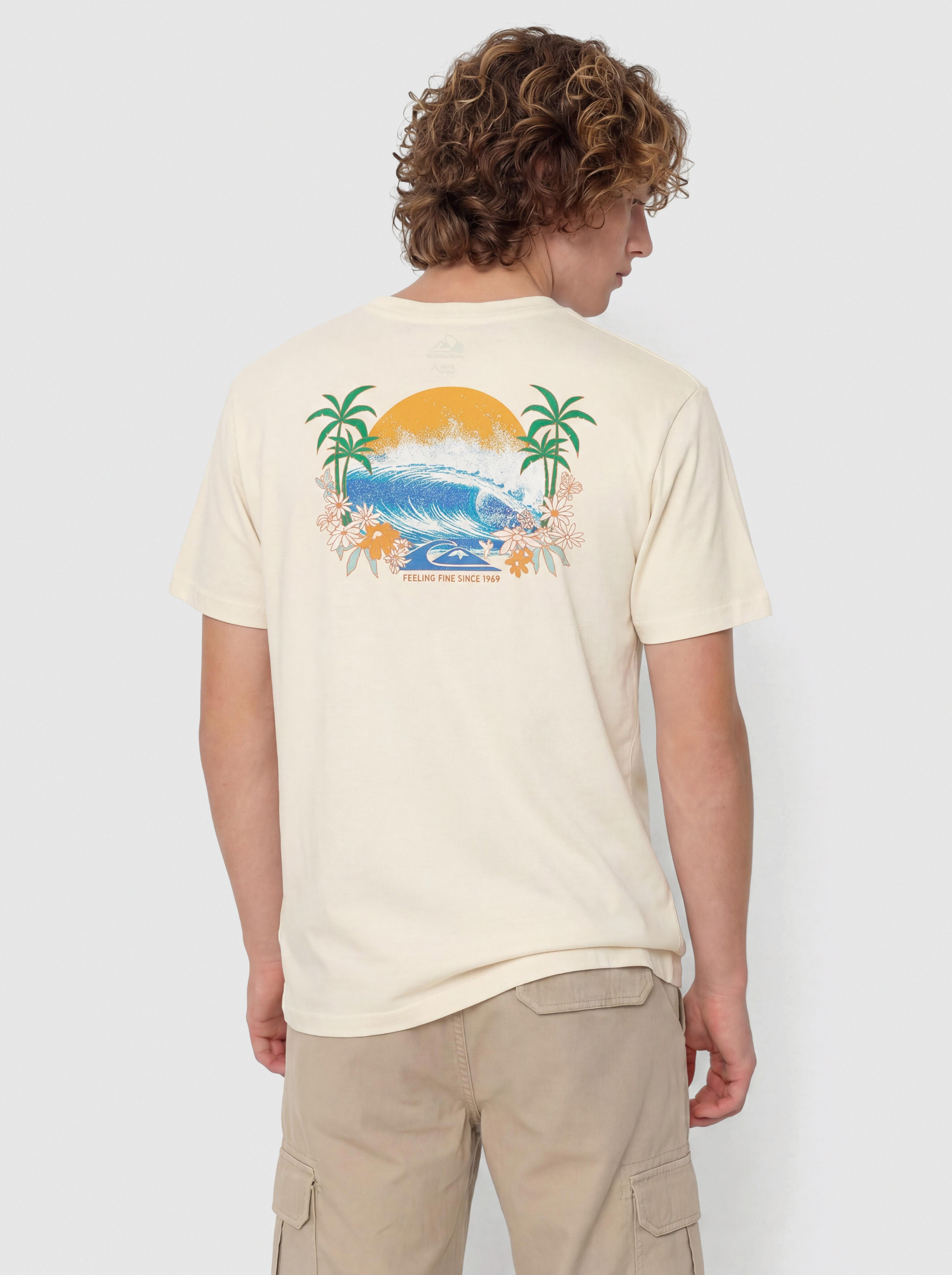 Quiksilver Ev Barrel Paradise T-Shirt (bone white)