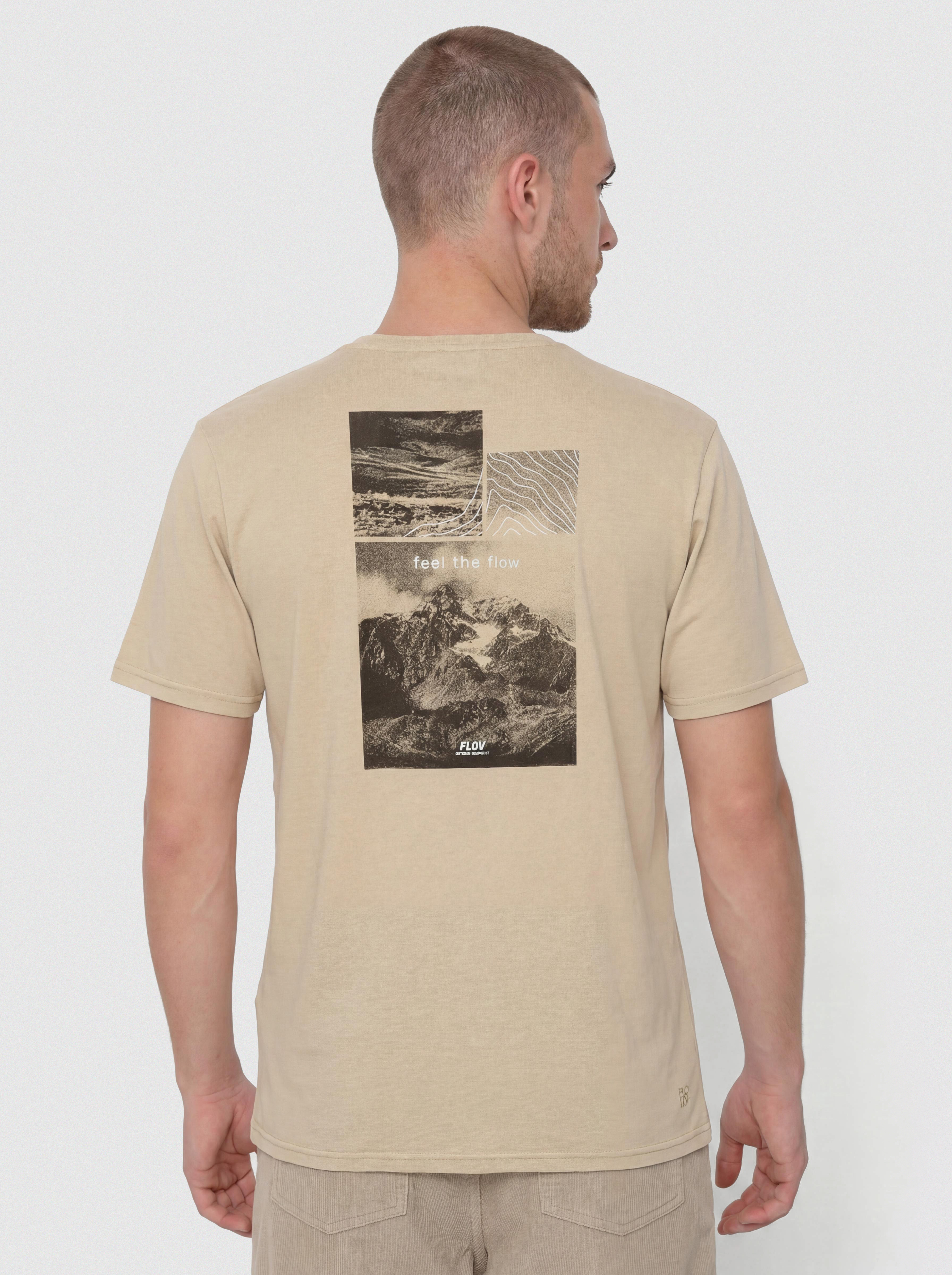 FLOV Morro T-shirt (beige/dark grey)