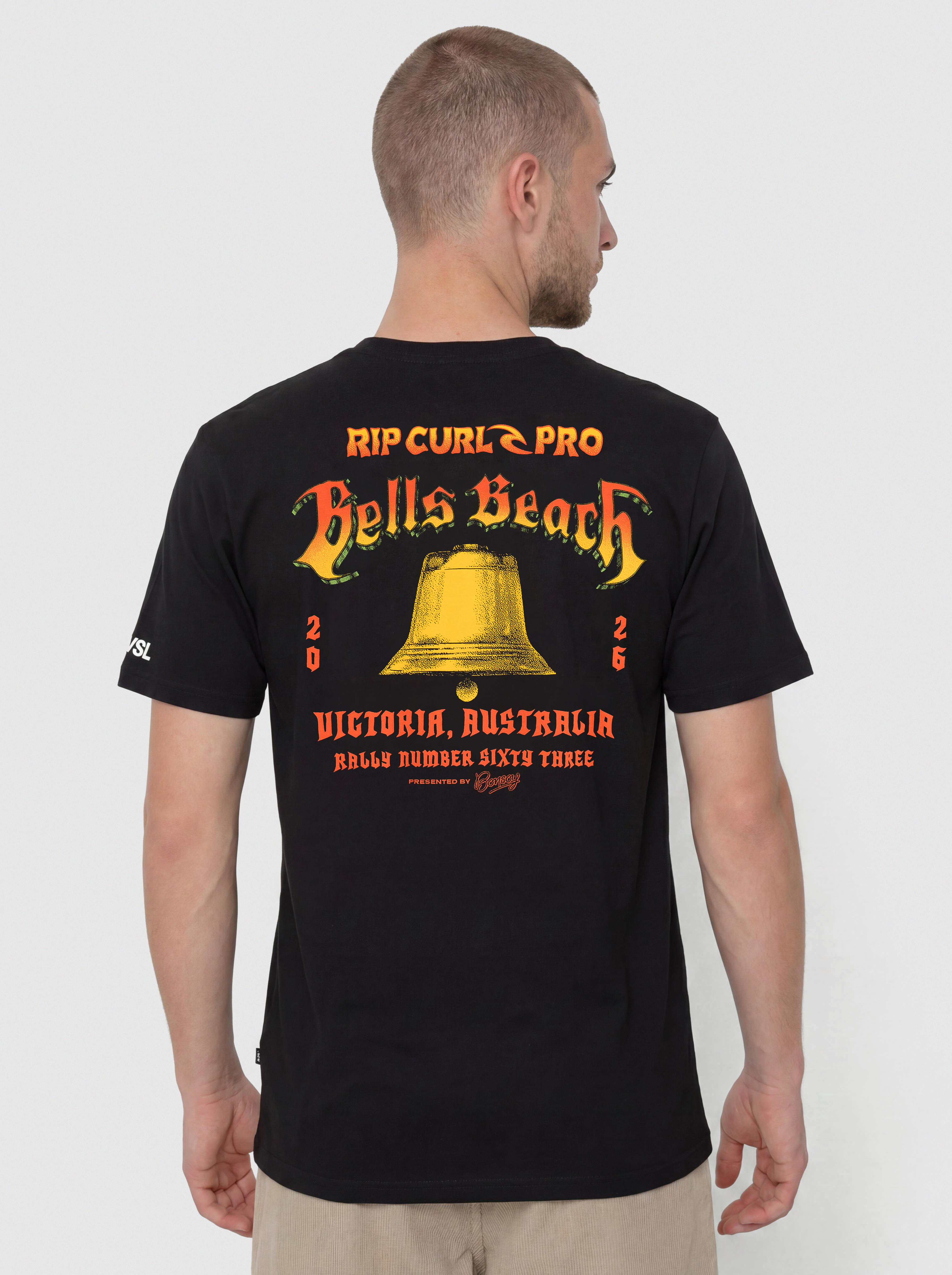 Rip Curl Bells Pro 26 Bell Logo T-Shirt (black)