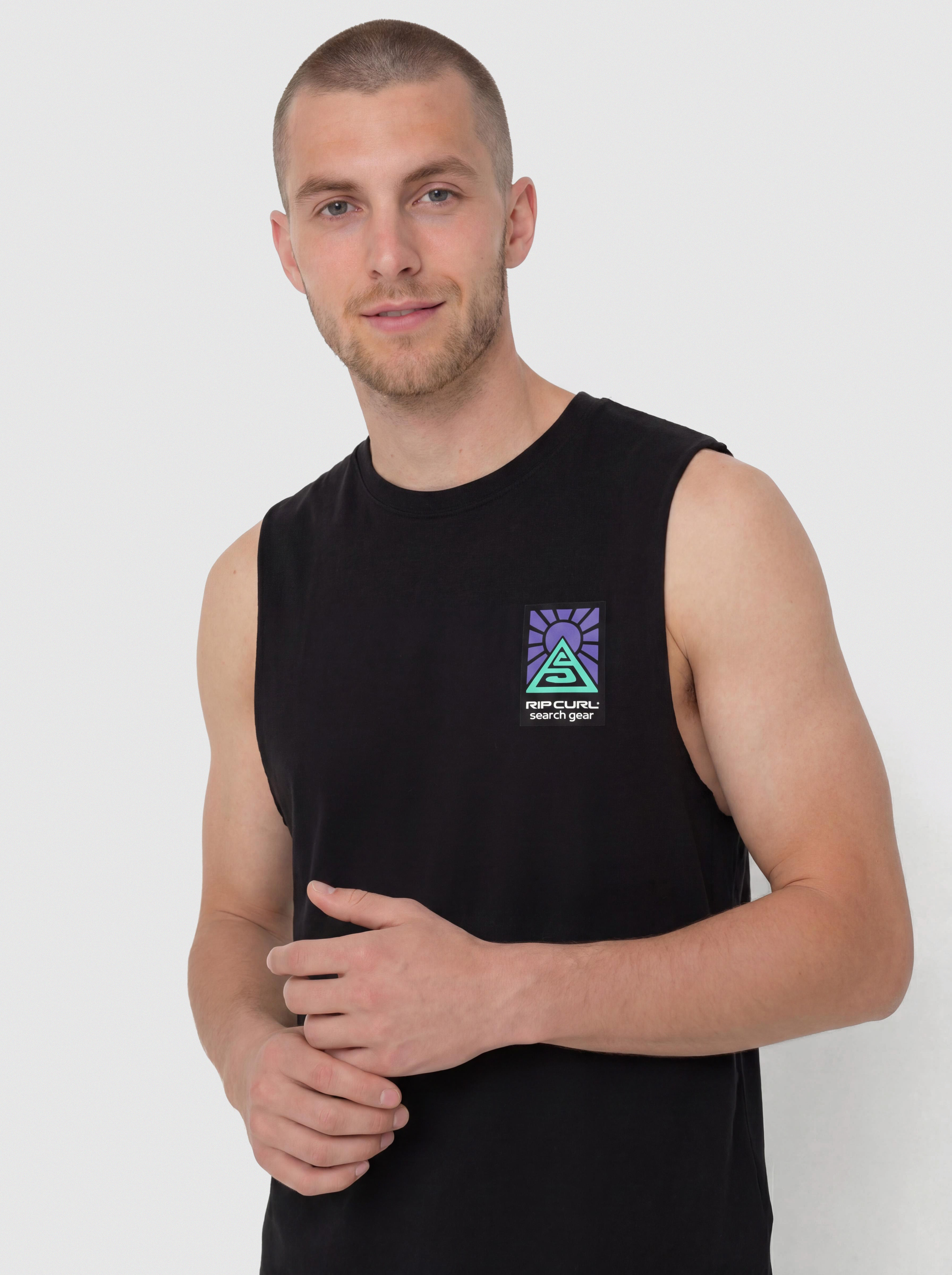Rip Curl Search Dawn Muscle T-Shirt (black)