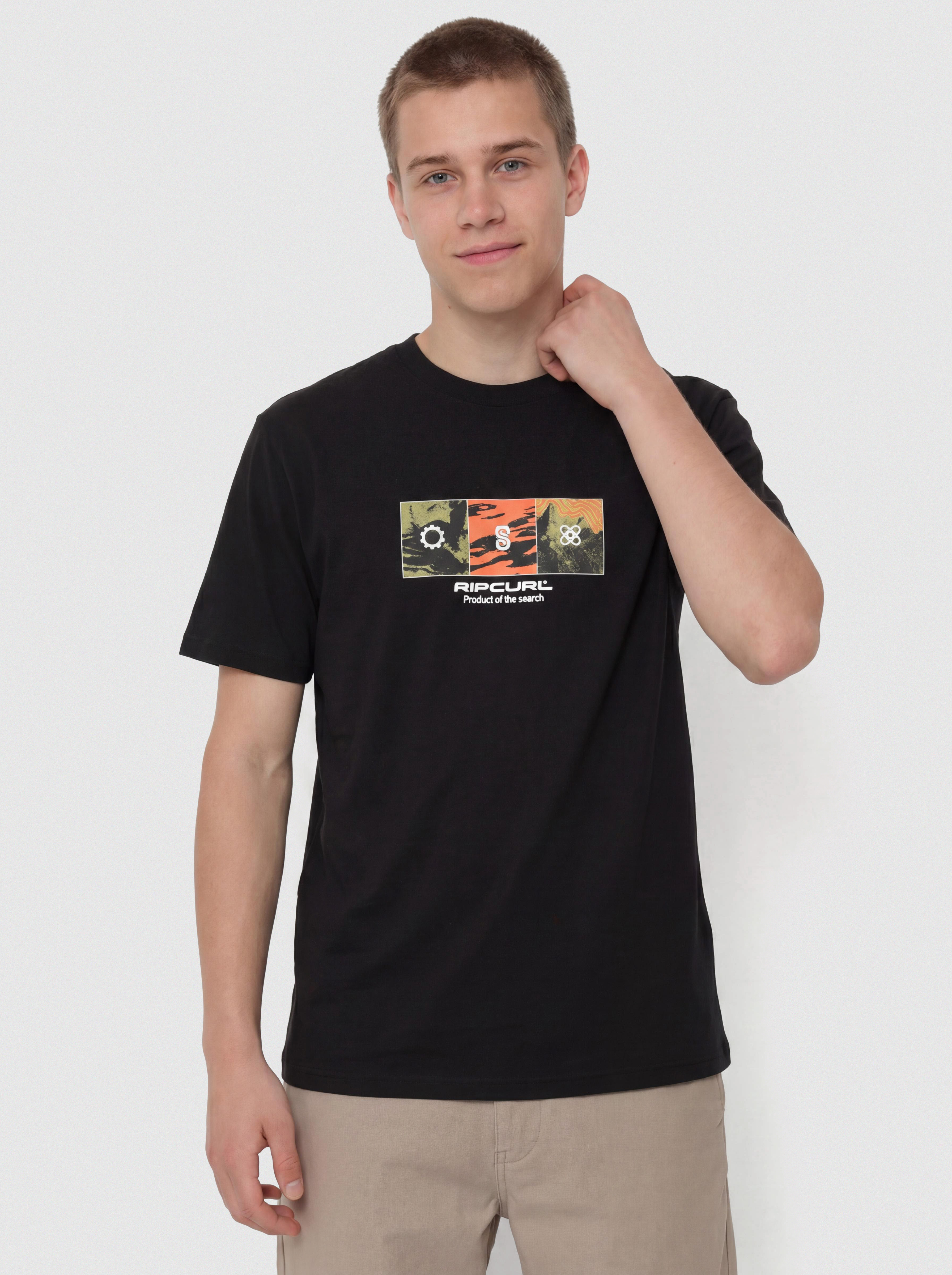 Rip Curl Search Grid T-shirt (black)