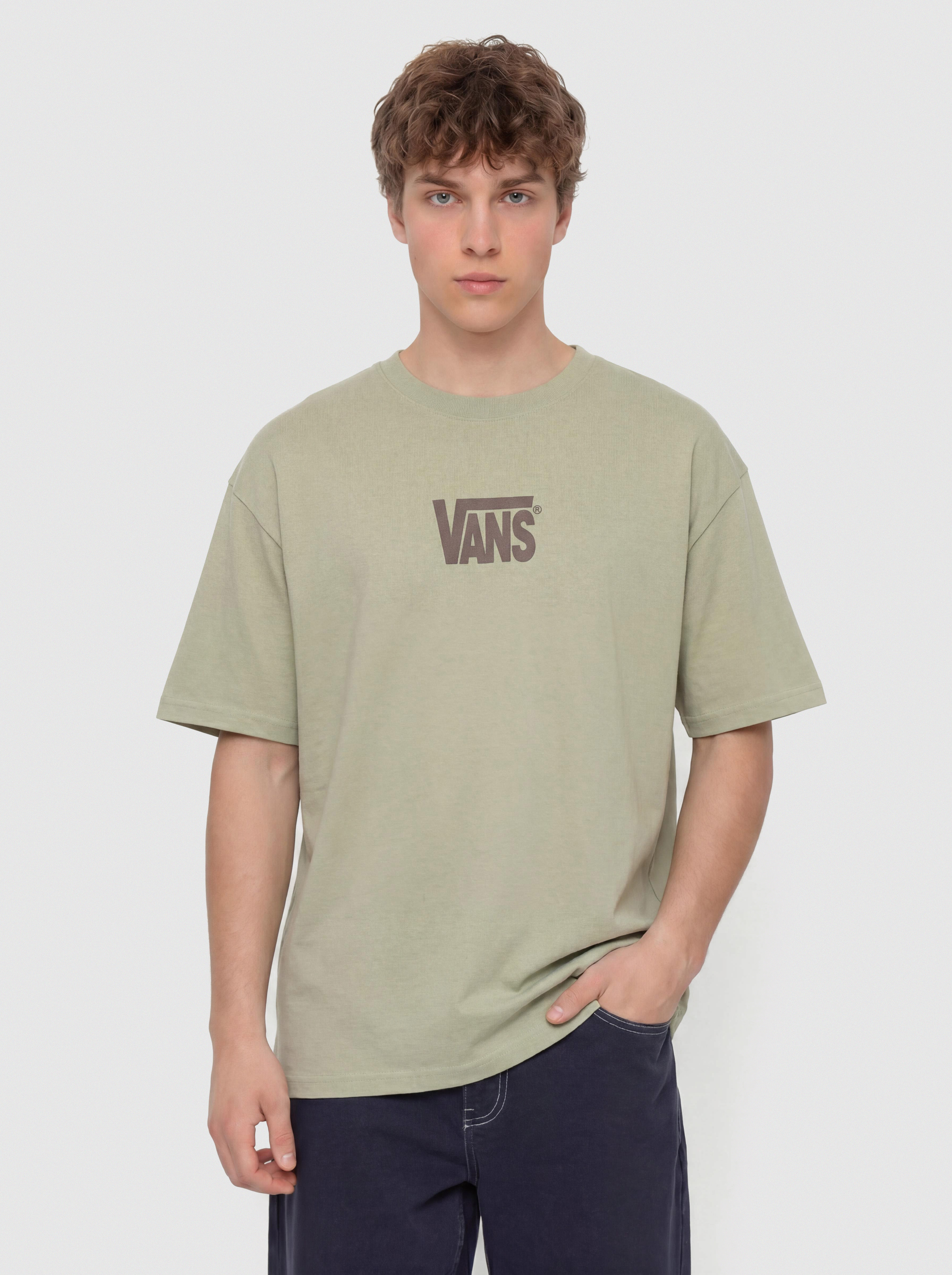 Vans Stretch Logo T-Shirt (soft sage)
