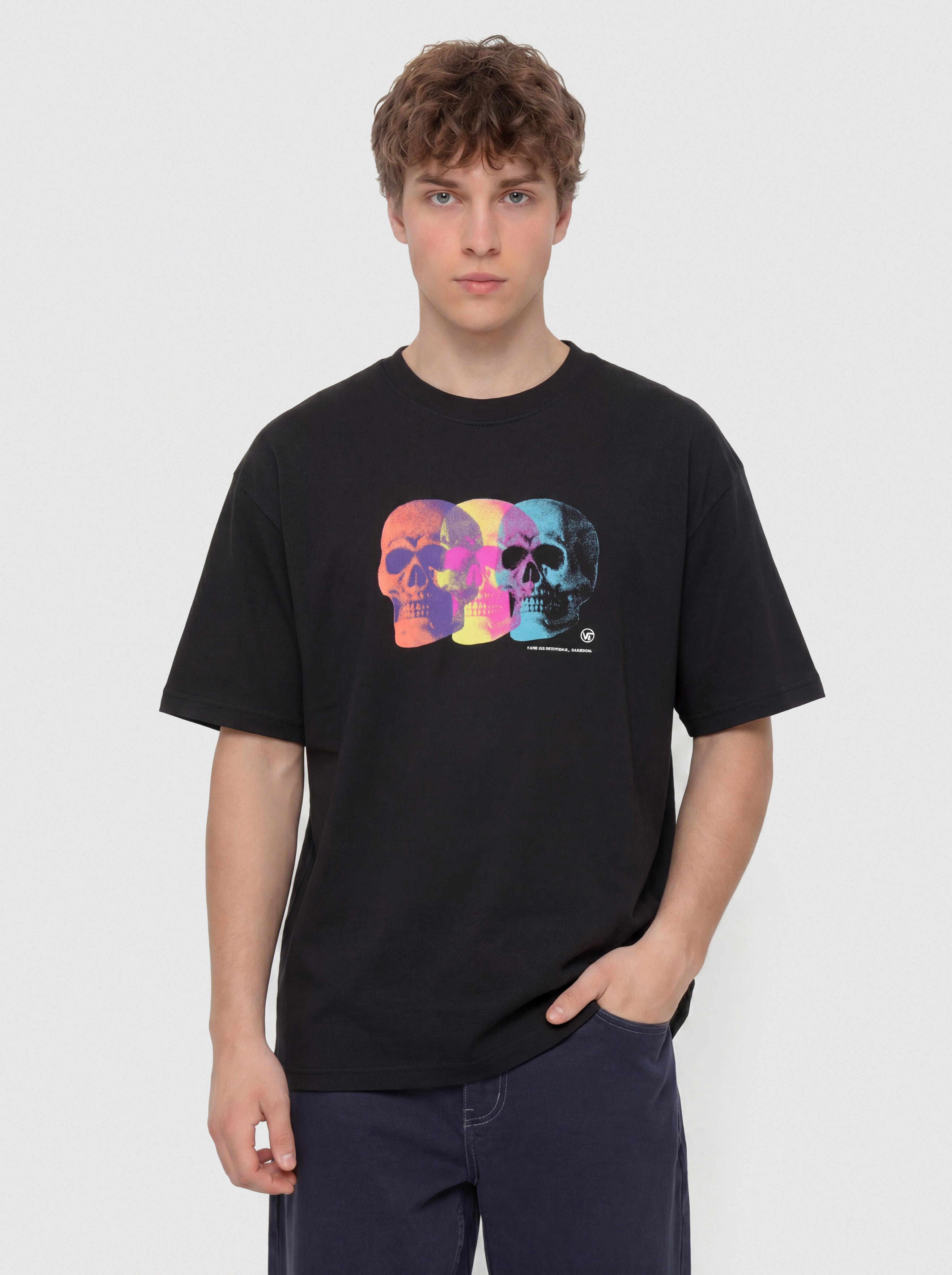 Vans T-Shirt Bone Head Loose (black)