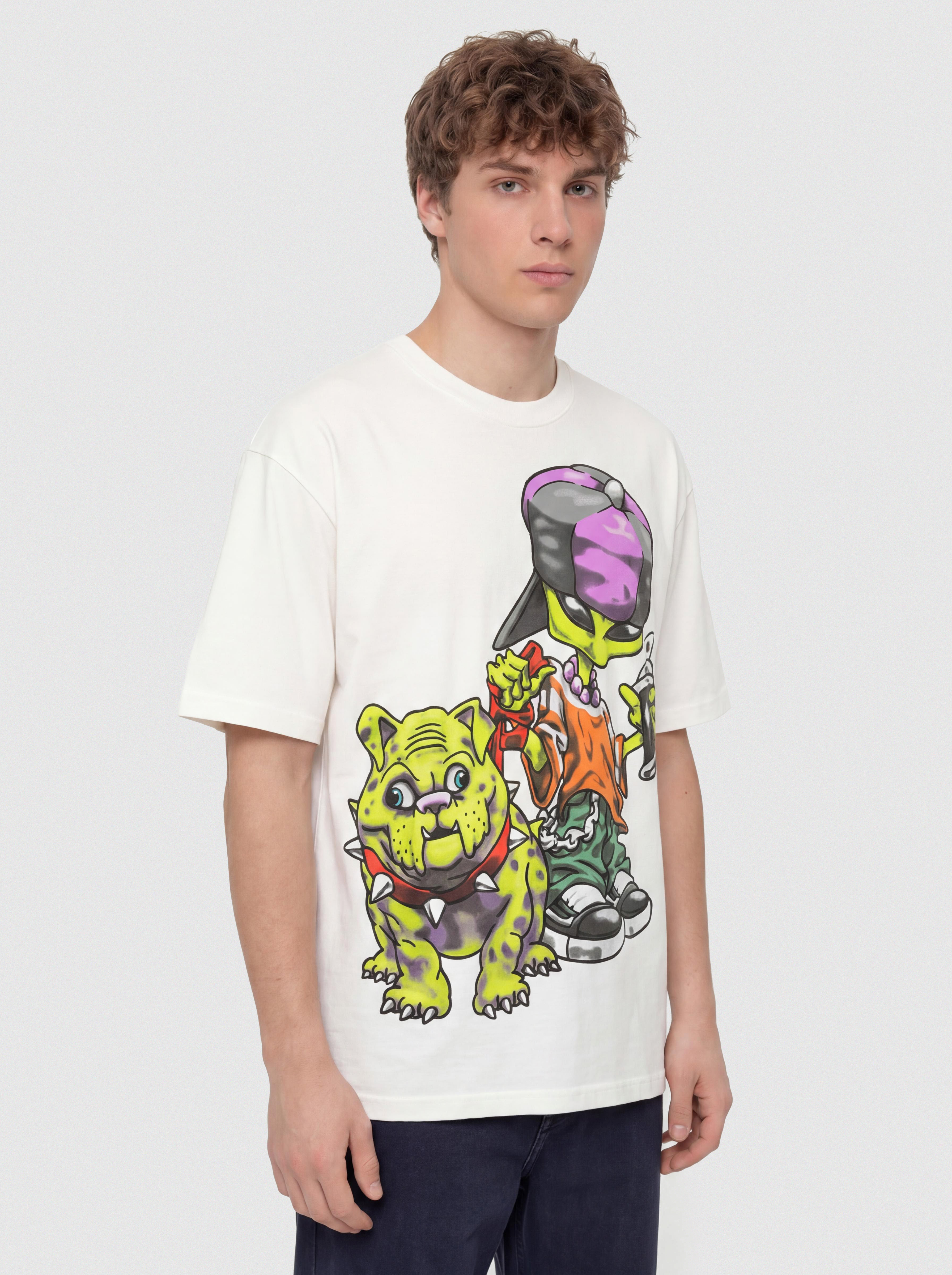 Vans Lx Wreckpack Alien Dog T-Shirt (white)