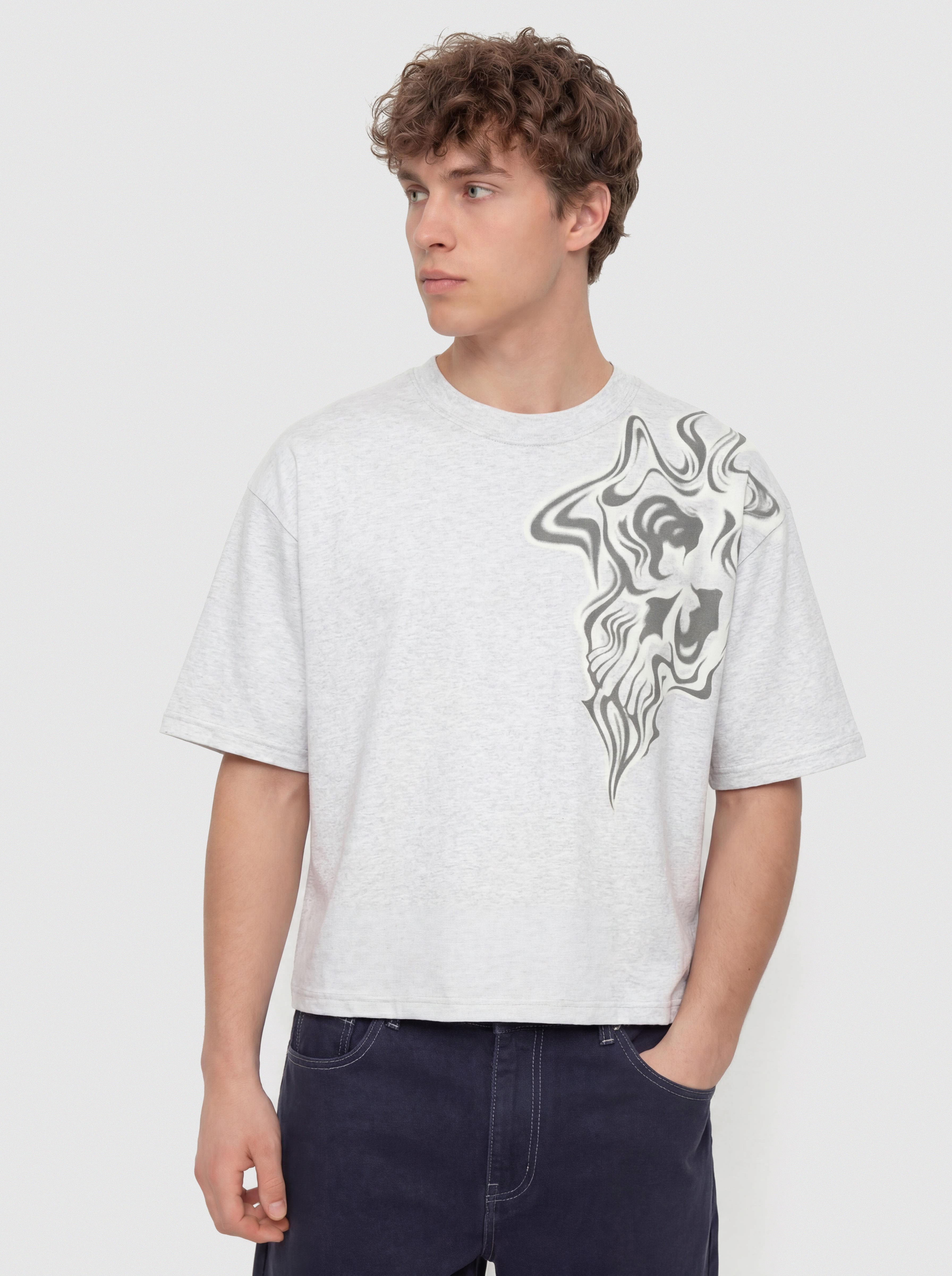 Vans Lx Smoke Skull T-Shirt (ash heather)