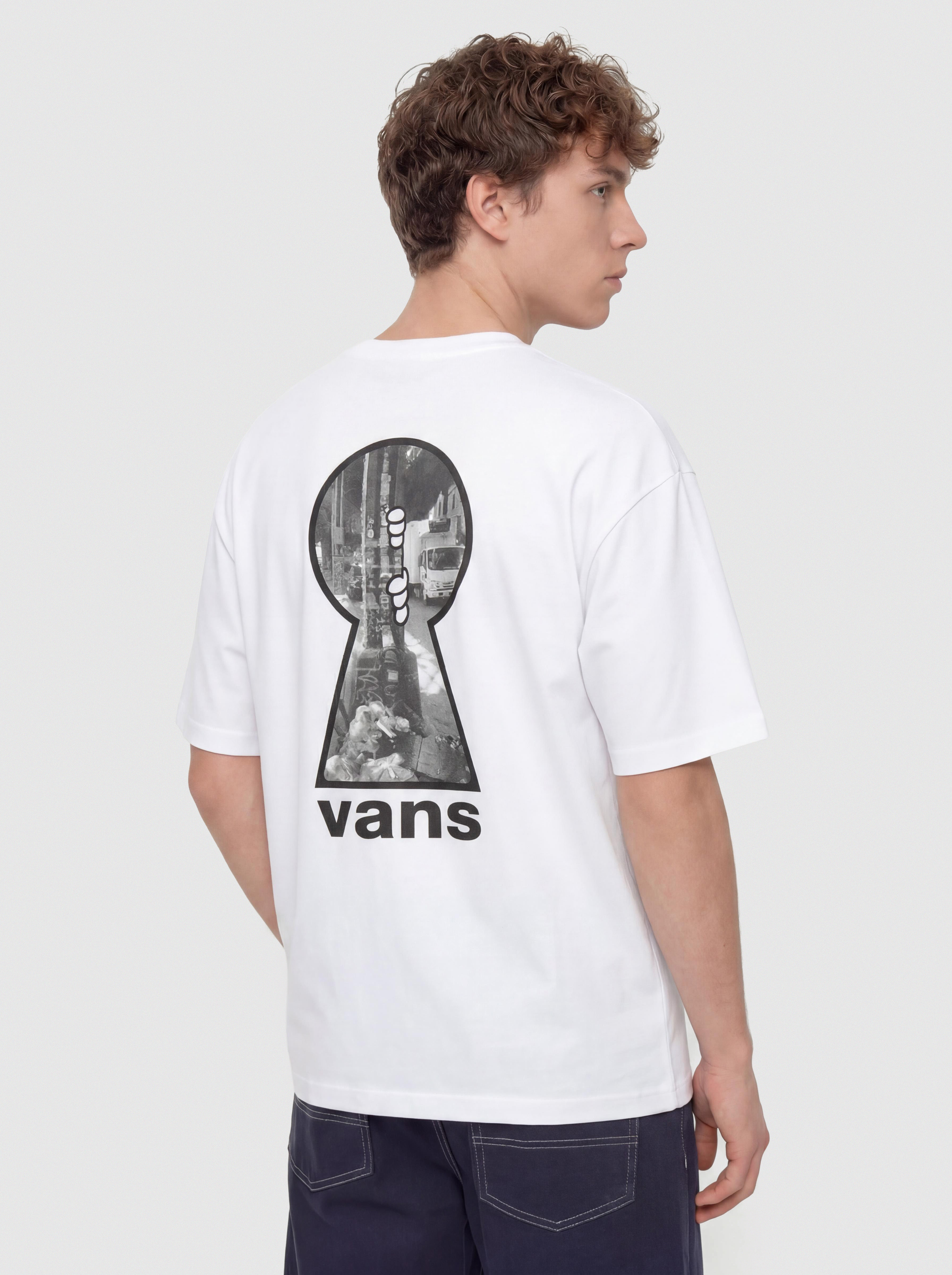 Vans Keyhole Classic T-Shirt (white)