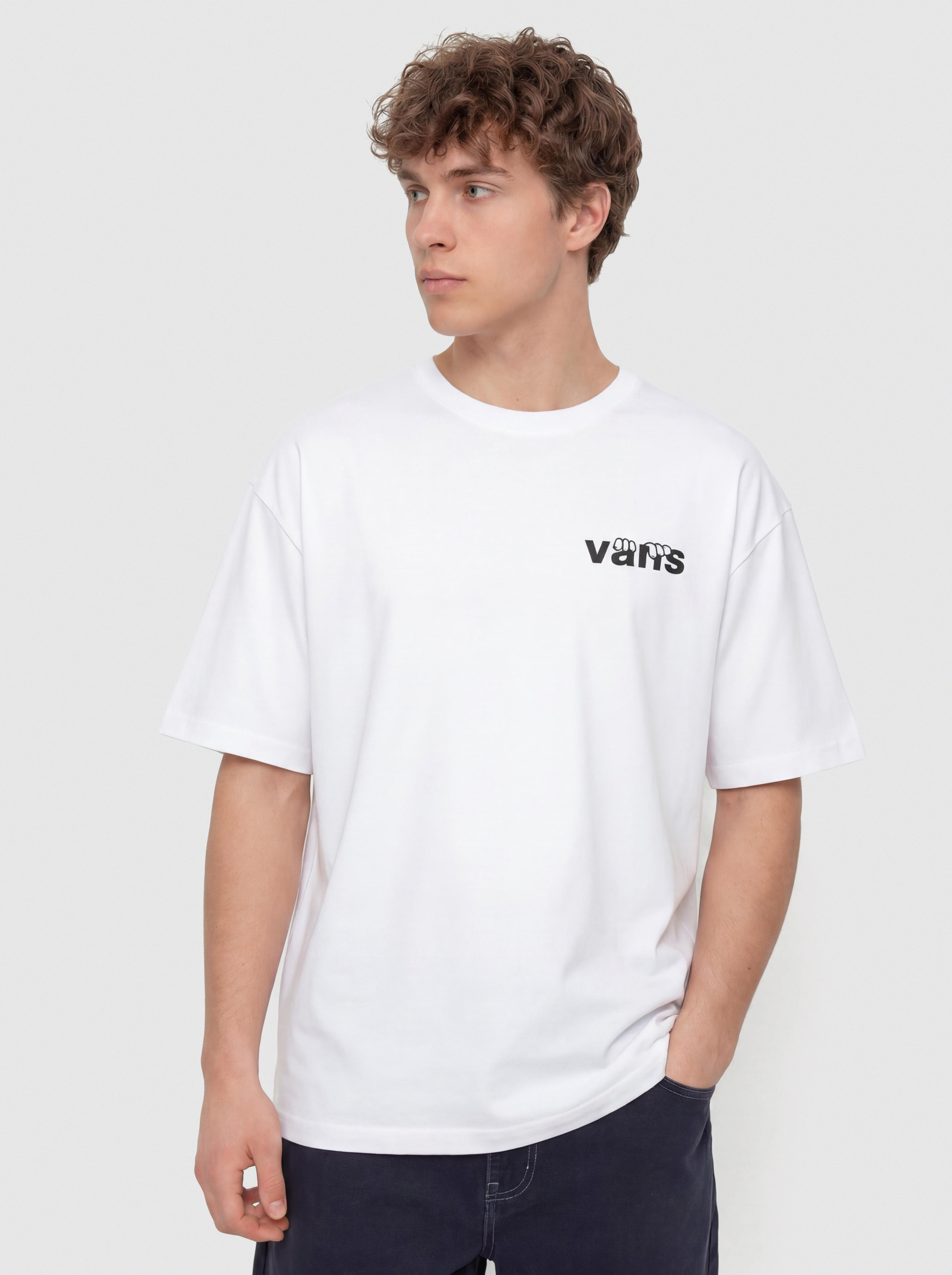 Vans Keyhole Classic T-Shirt (white)
