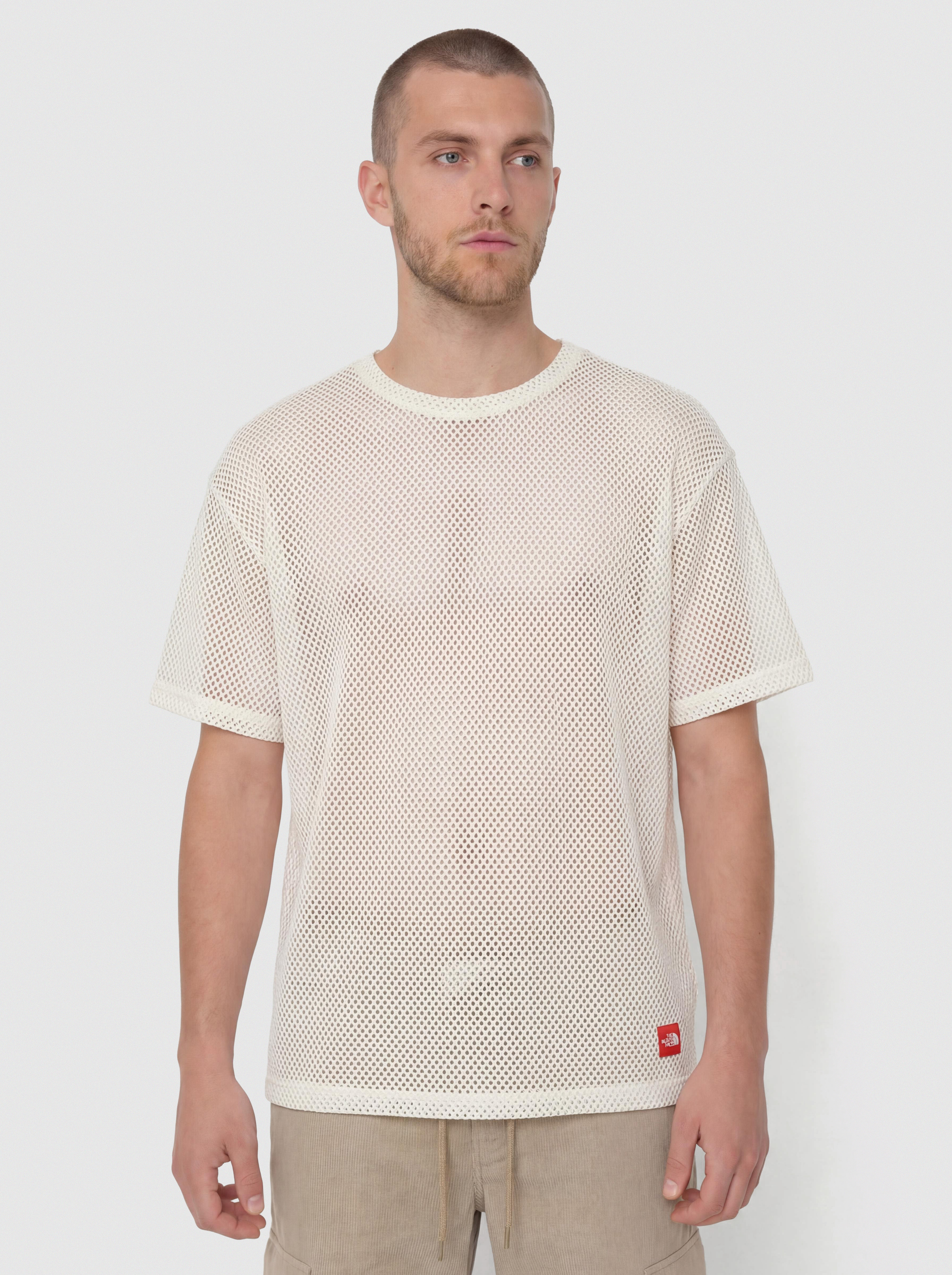 The North Face Tnf Red Box Mesh T-Shirt (white dune)
