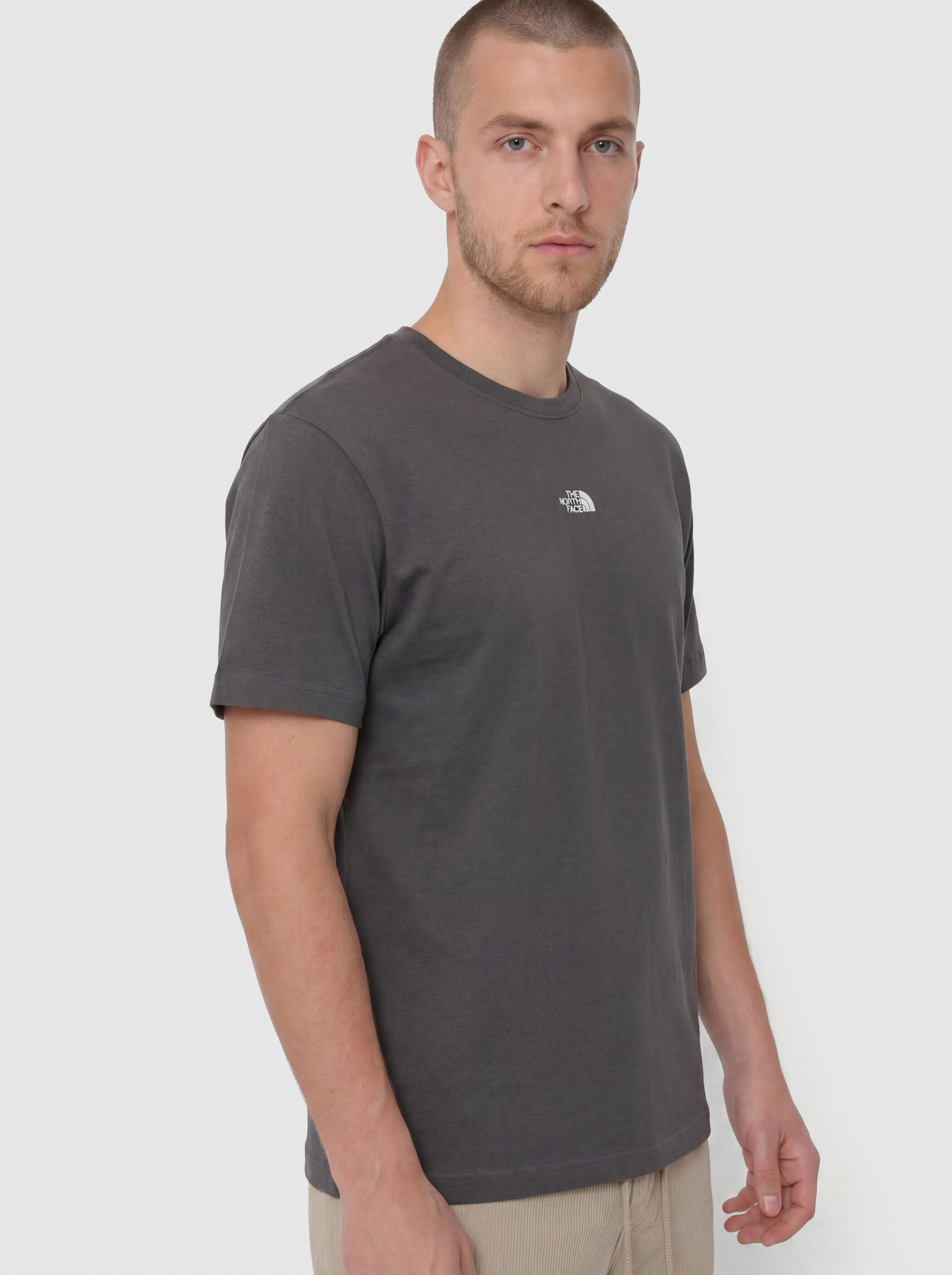 The North Face Essential Center Logo Relaxed T-shirt (anthracite grey)