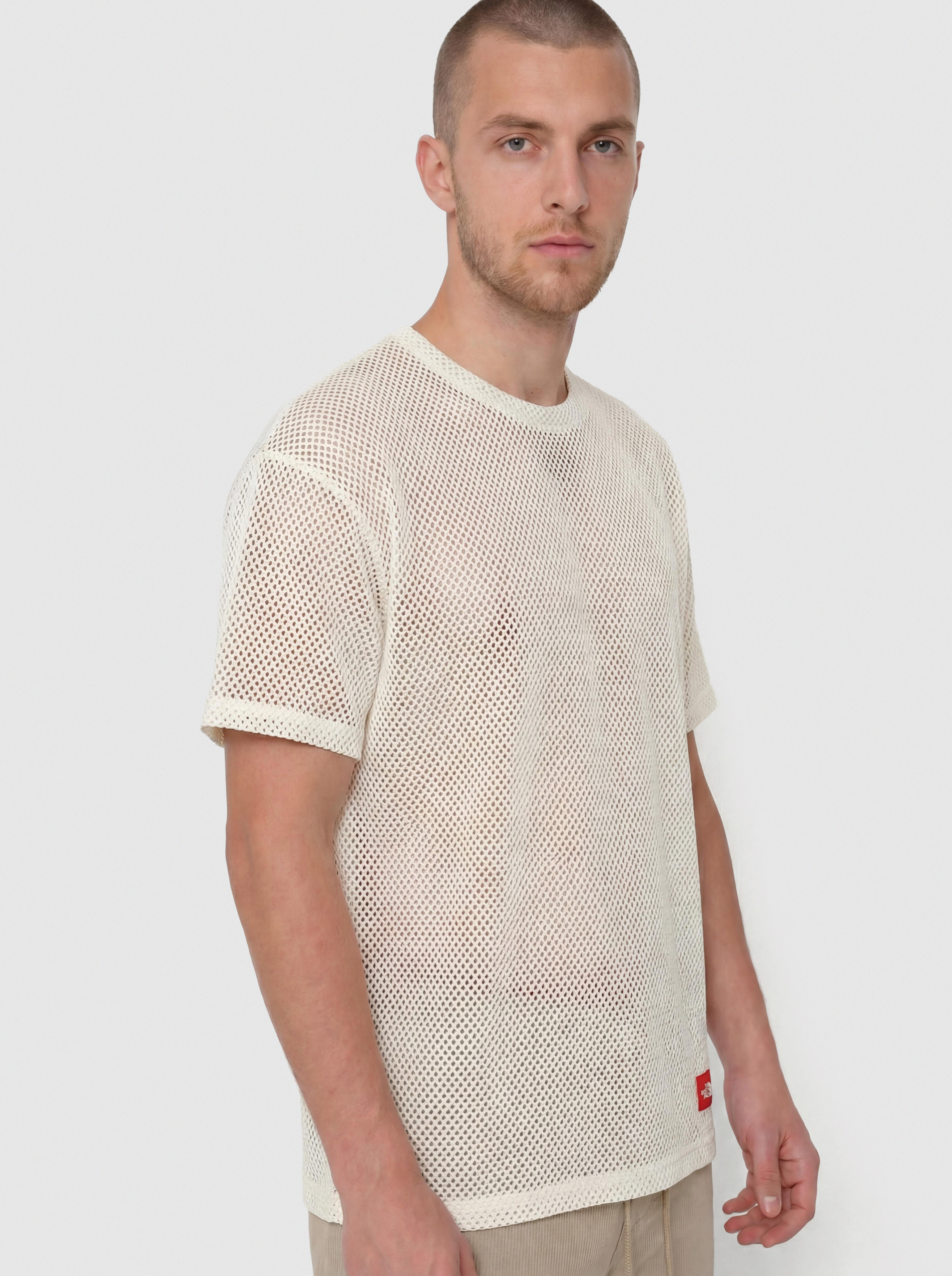 The North Face Tnf Red Box Mesh T-Shirt (white dune)
