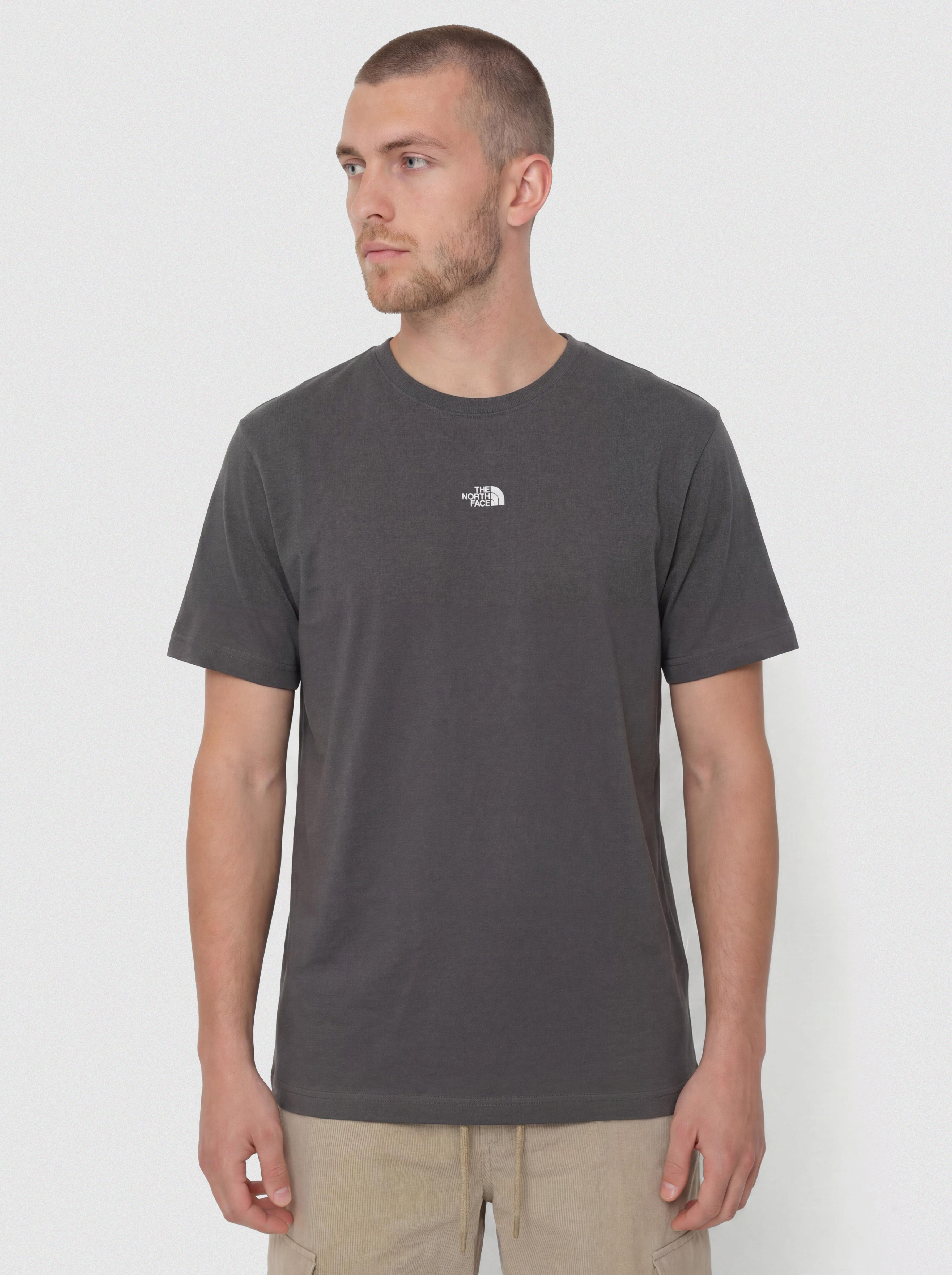 The North Face Essential Center Logo Relaxed T-shirt (anthracite grey)