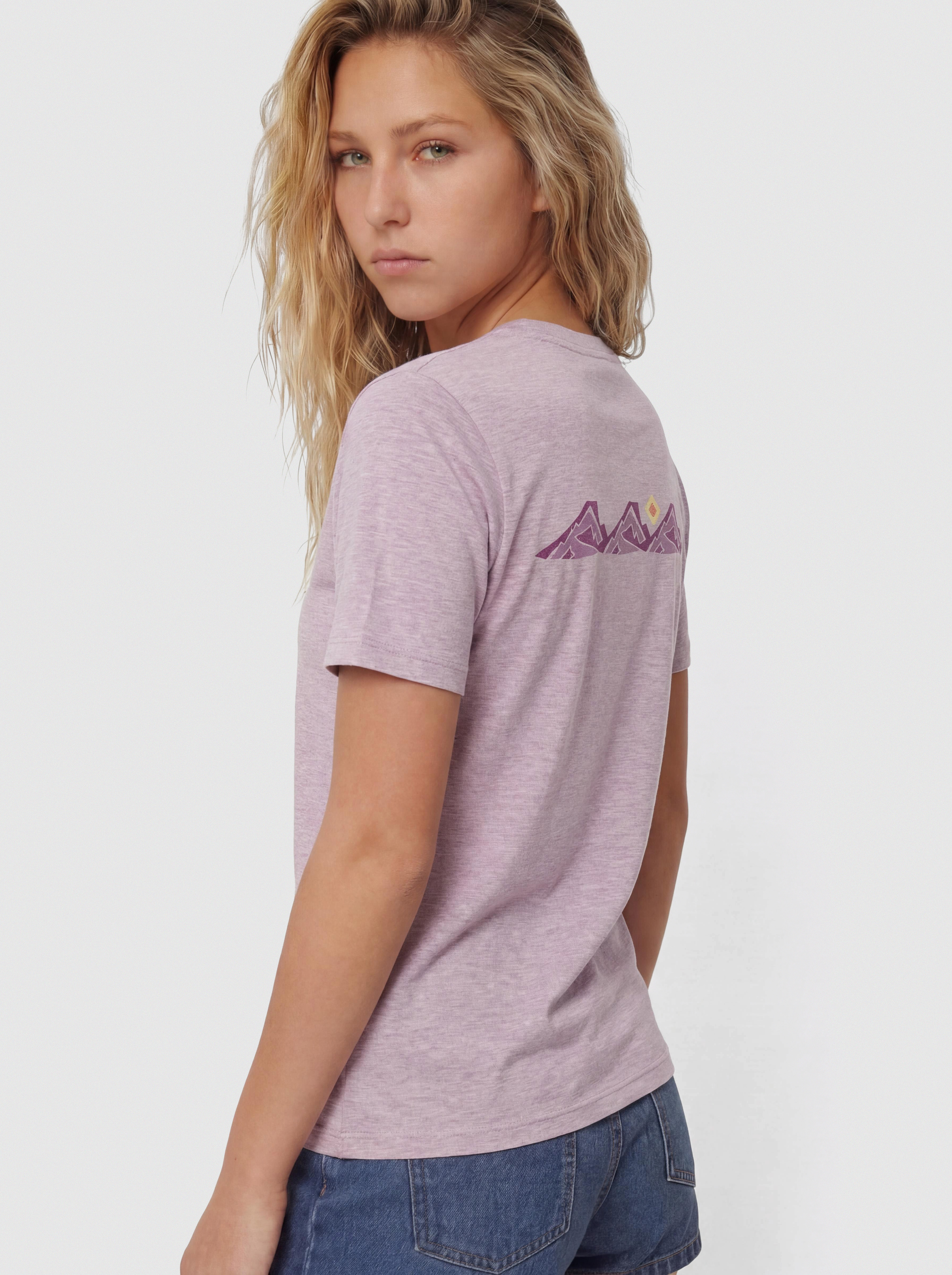Patagonia T-Shirt Capilene Cool Trailcheck Wmn (quiet violet)