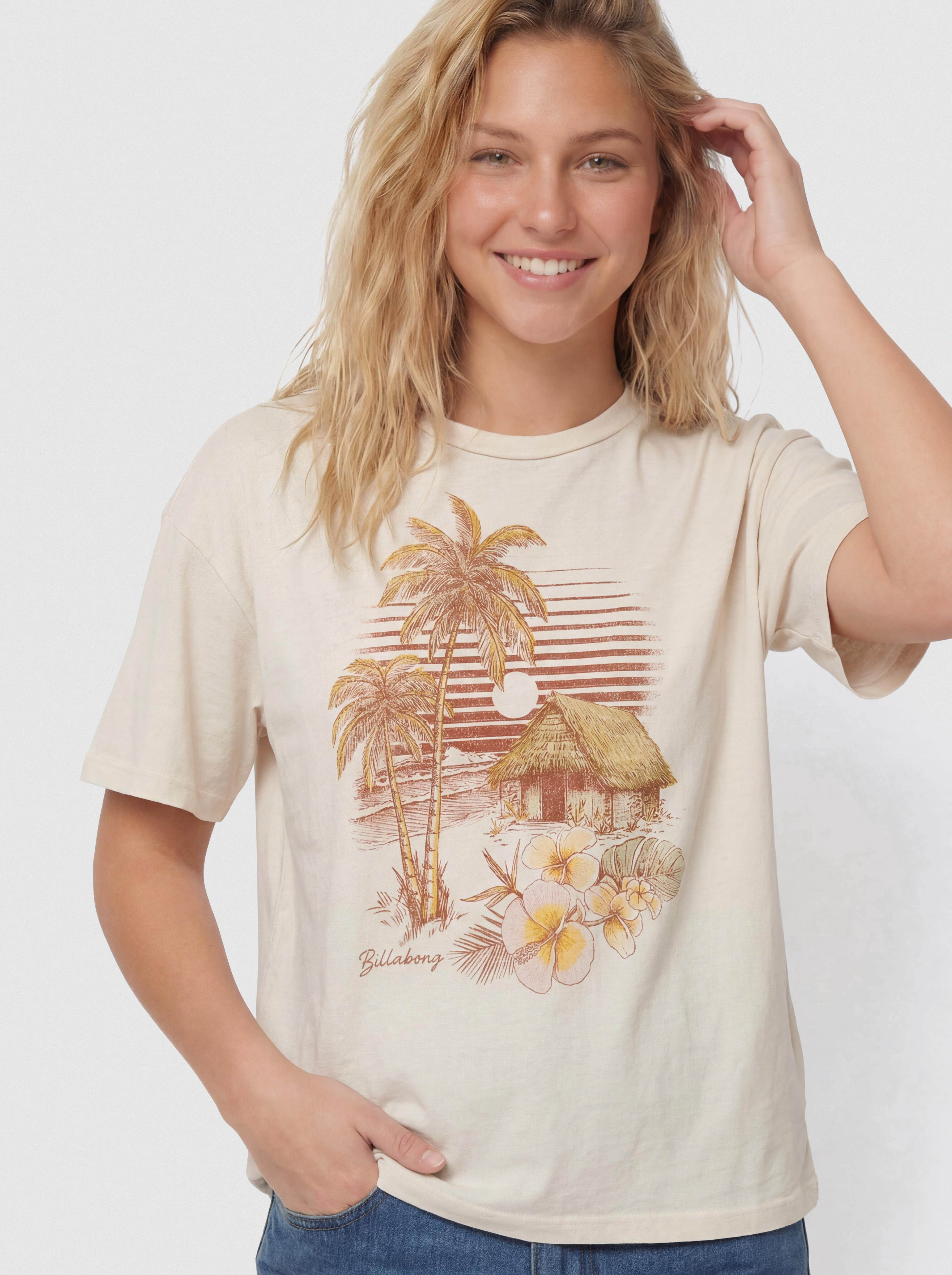 Billabong Will Find Me Here Wmn T-Shirt (white cap)
