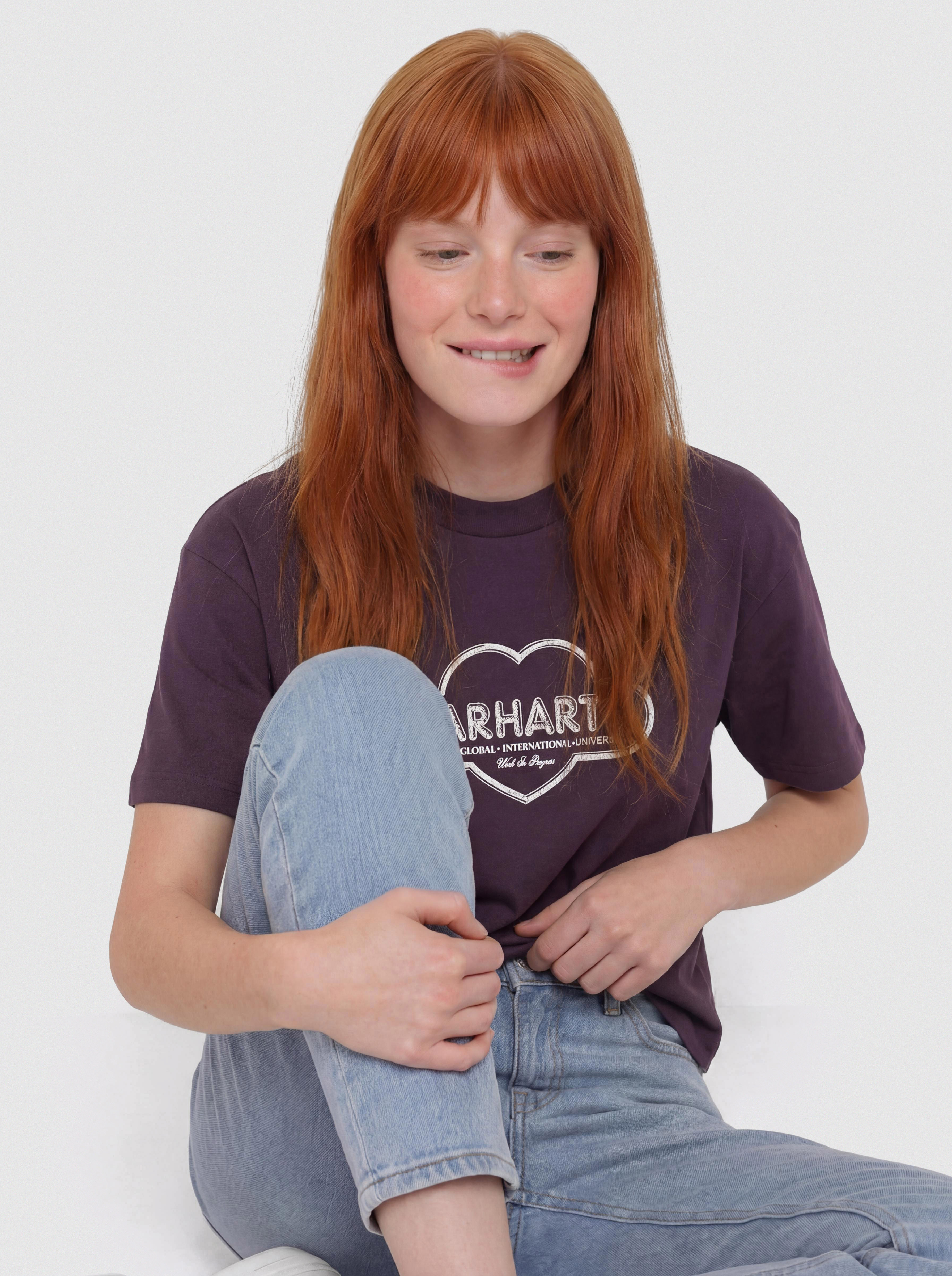 Carhartt WIP T-Shirt Cloud Heart Wmn (cozy purple)