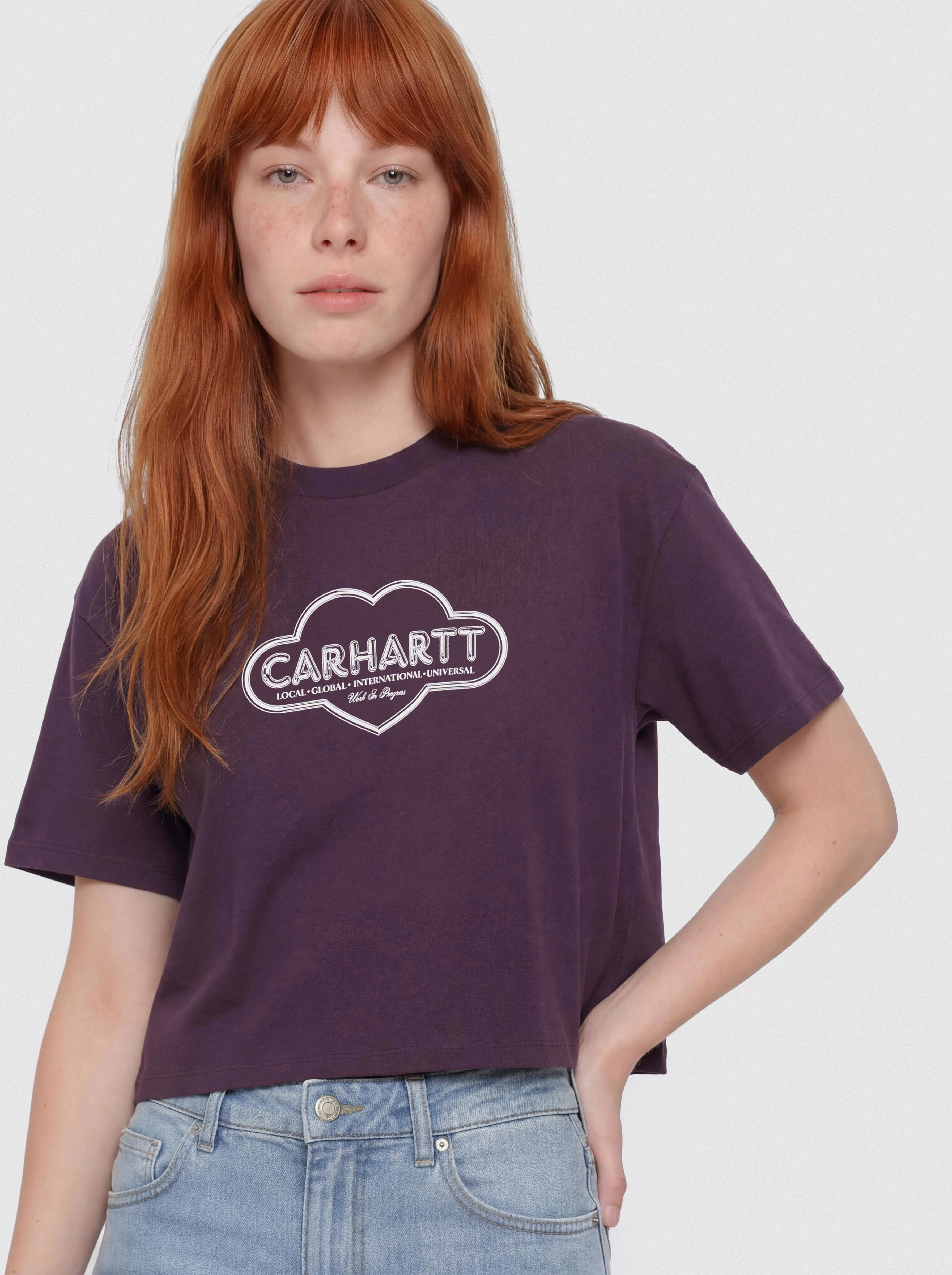 Carhartt WIP T-Shirt Cloud Heart Wmn (cozy purple)