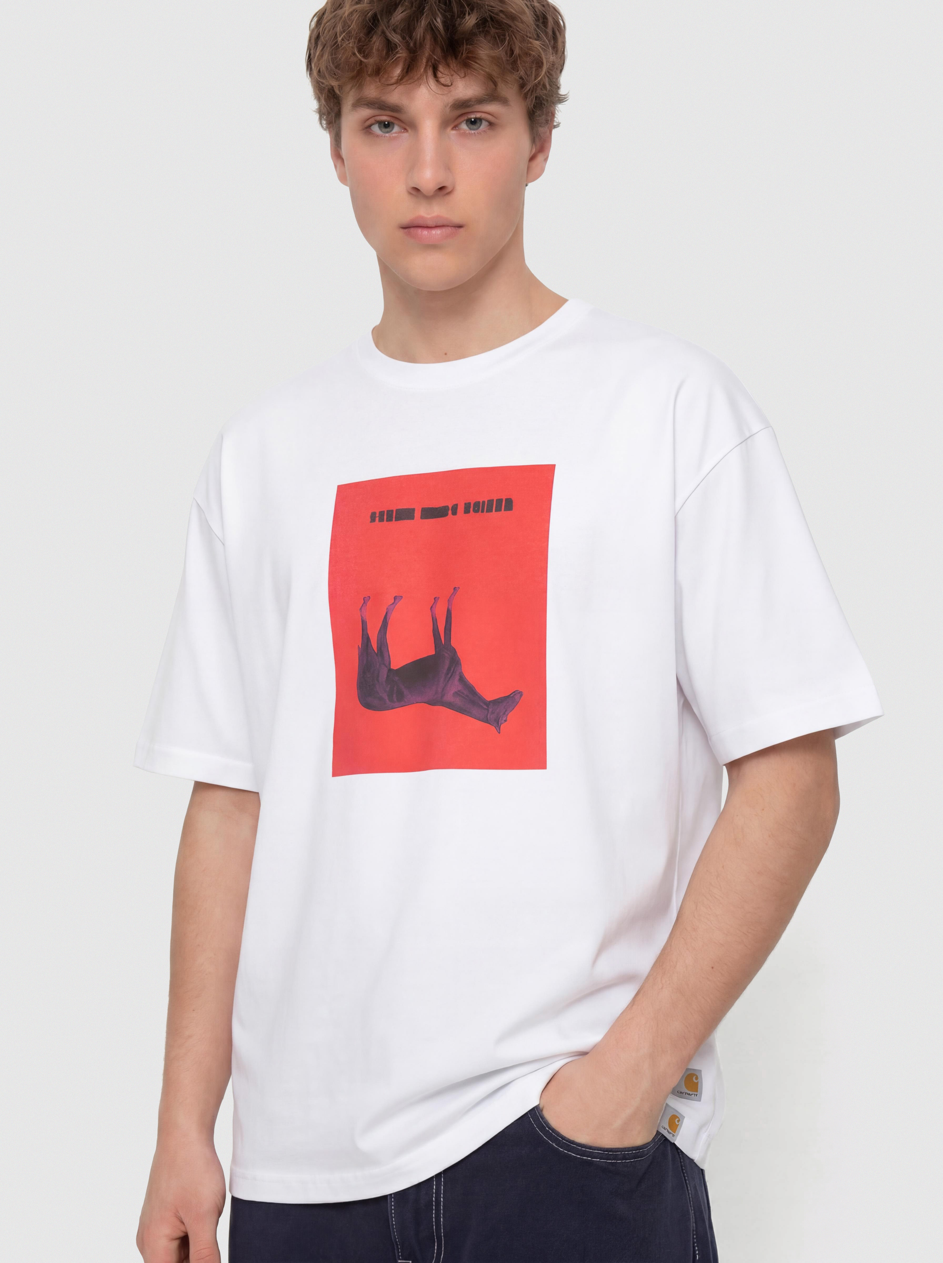 Carhartt WIP T-Shirt Sean Hamilton 02 (white)
