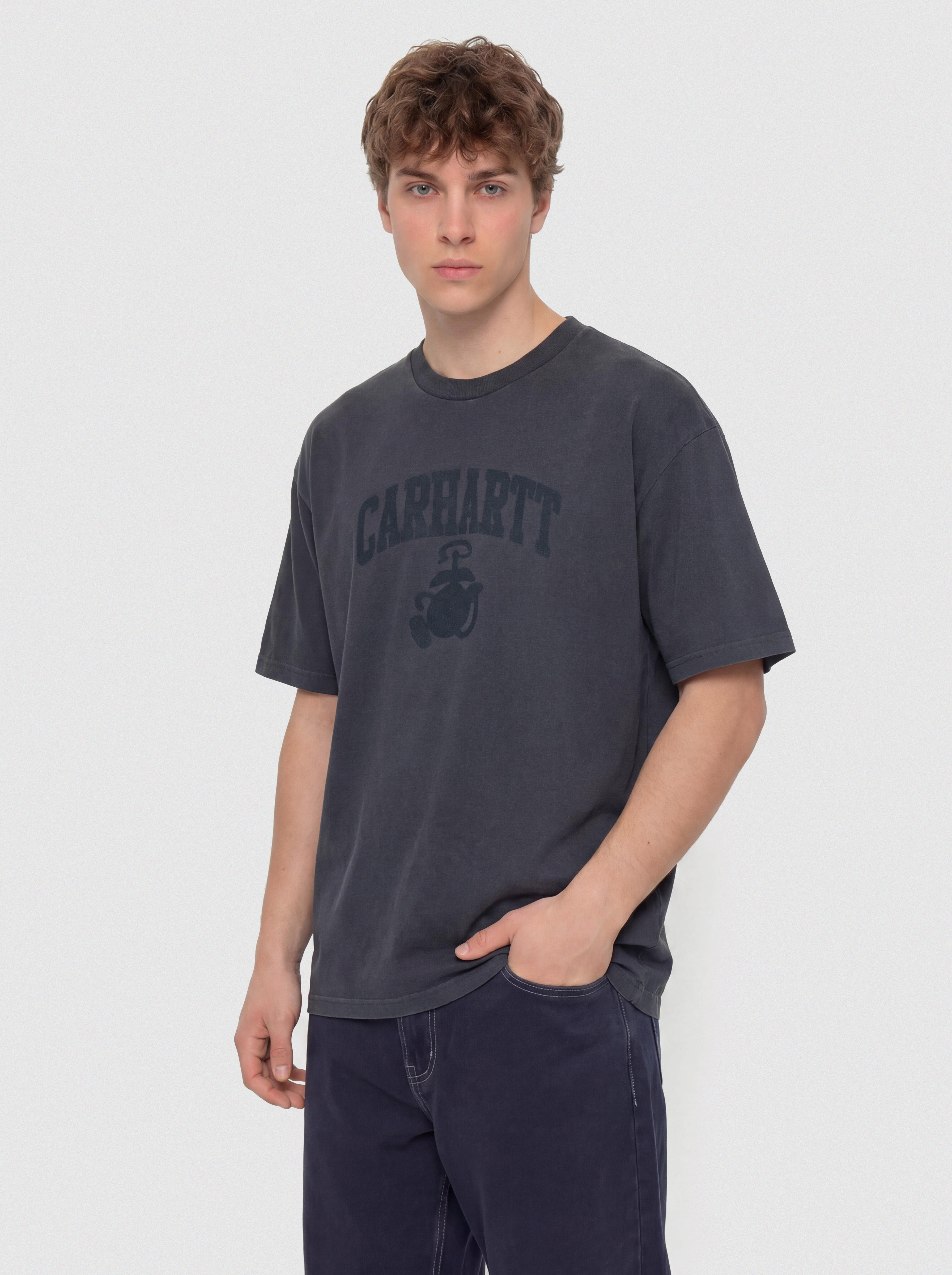 Carhartt WIP Faded Pond Corps T-Shirt (deep night)