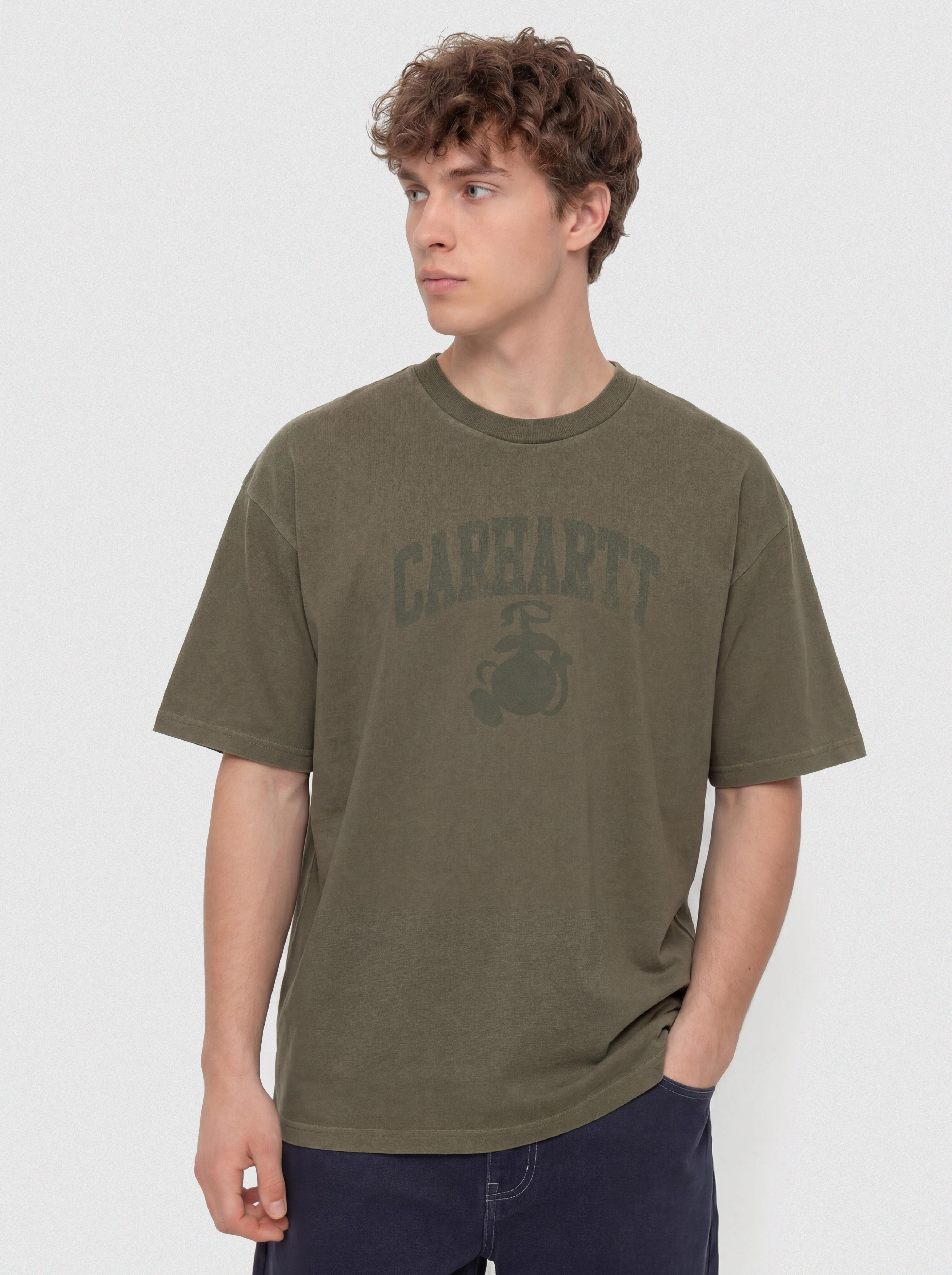 Carhartt WIP T-Shirt Faded Pond Corps (cypress)
