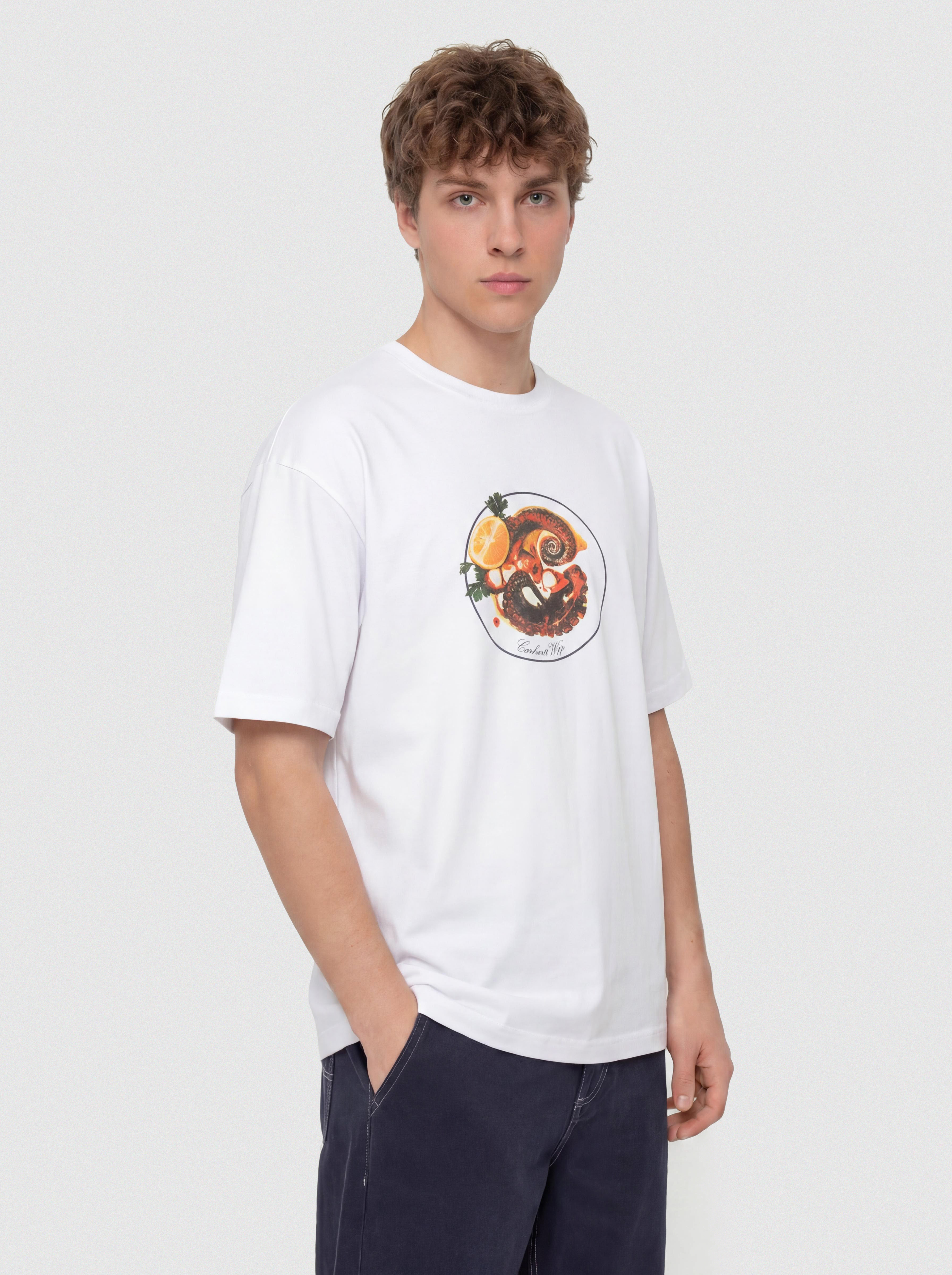 Carhartt WIP T-Shirt Octopus (white)