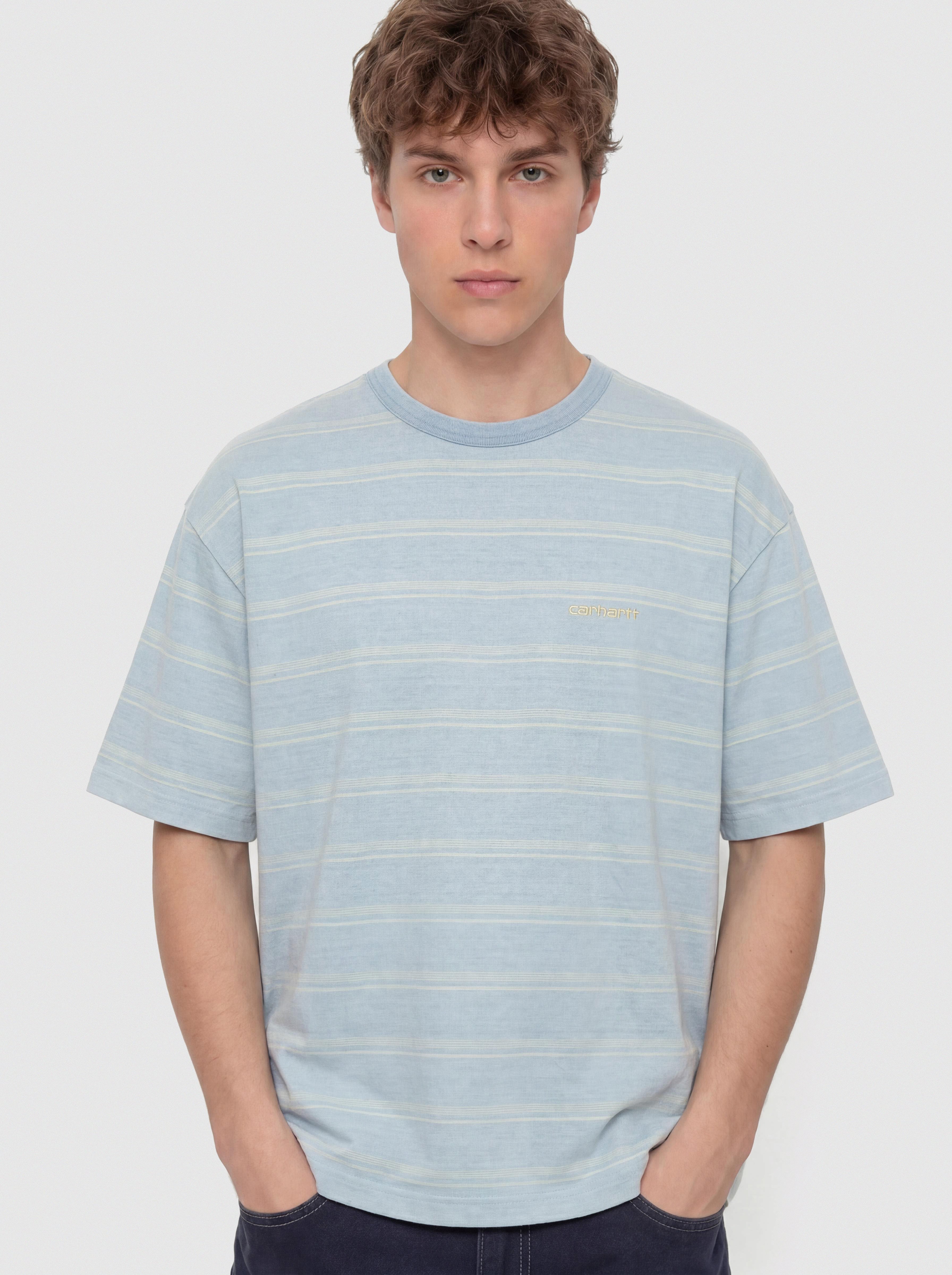 Carhartt WIP T-Shirt Matti (matti stripe/icaria/sphene)