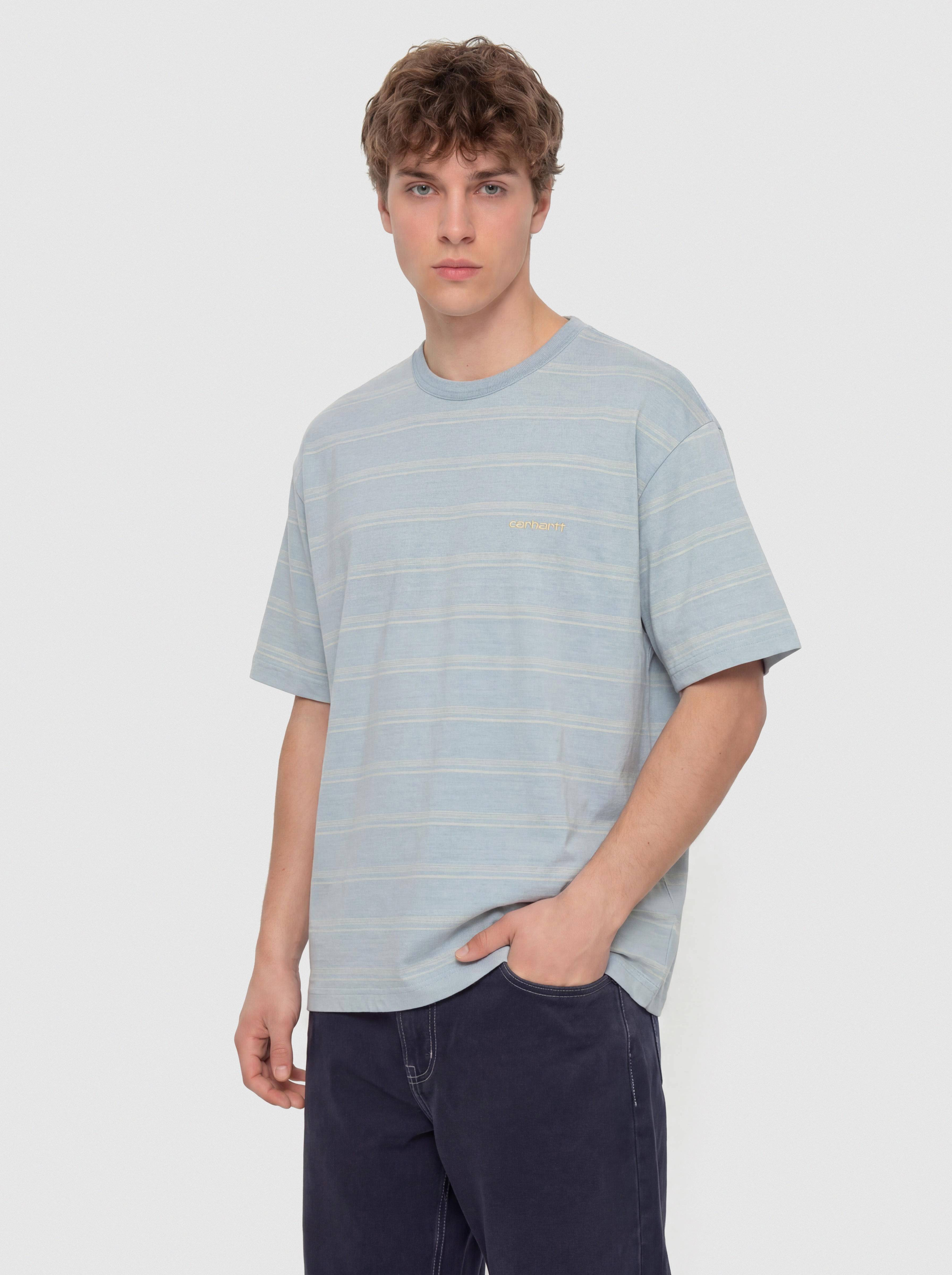 Carhartt WIP T-Shirt Matti (matti stripe/icaria/sphene)